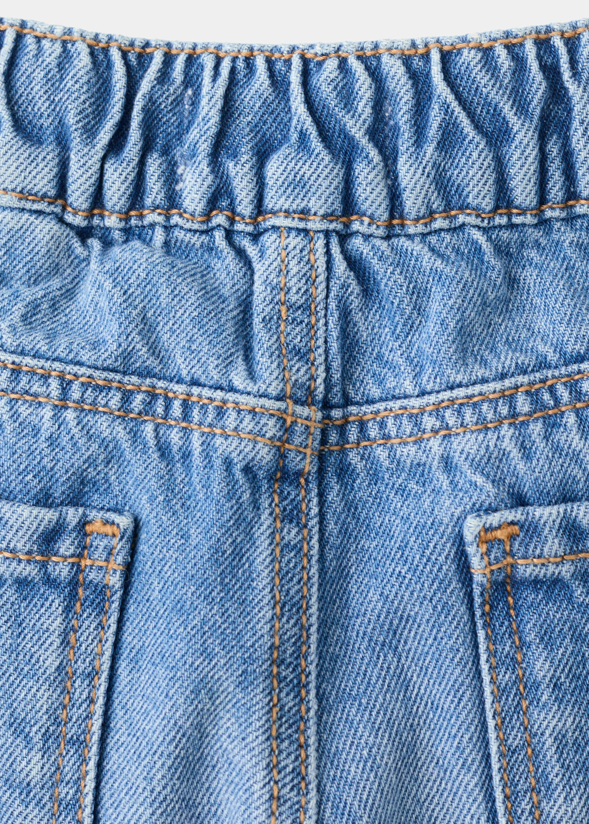 Straight jeans with elasticated waistband - Details of the article 0