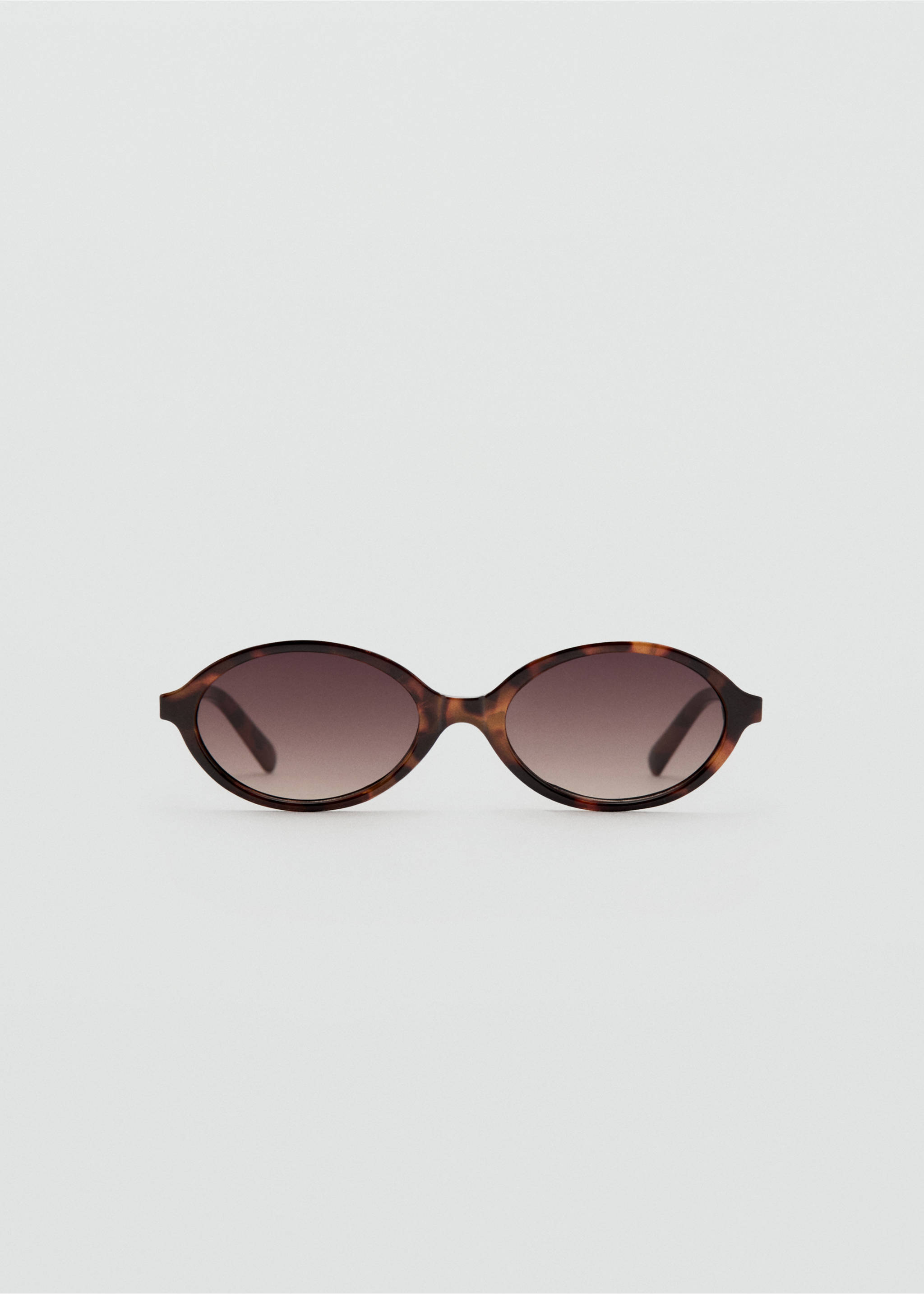 Oval-frame sunglasses - Article without model, Brown. Ref: 27022897-00.
