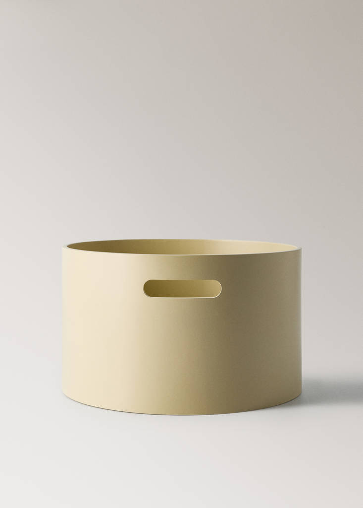 Large wooden children's box with rectangular handle — Nude