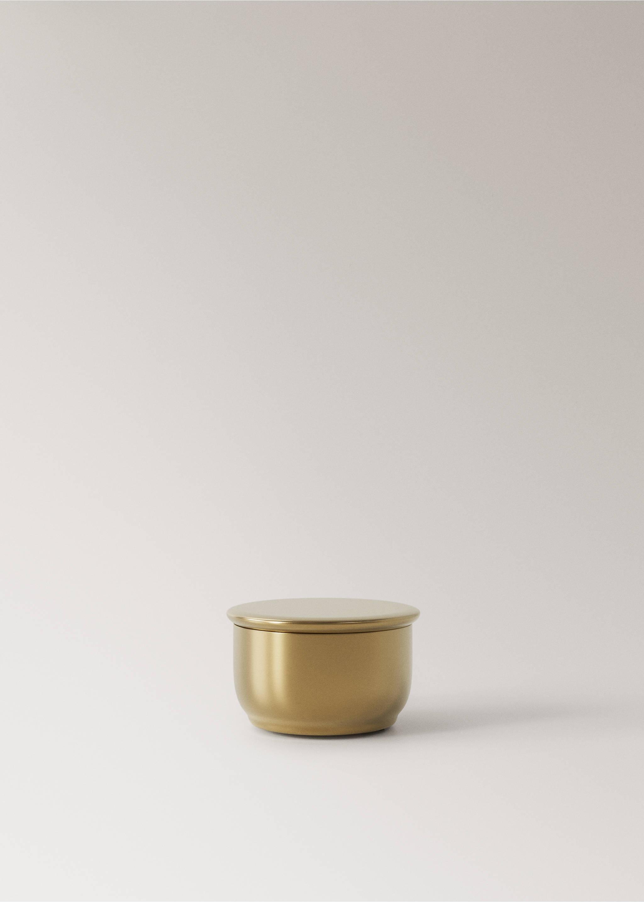 Cylindrical box mini lid - Article without model, Gold. Ref: 27022905-00.