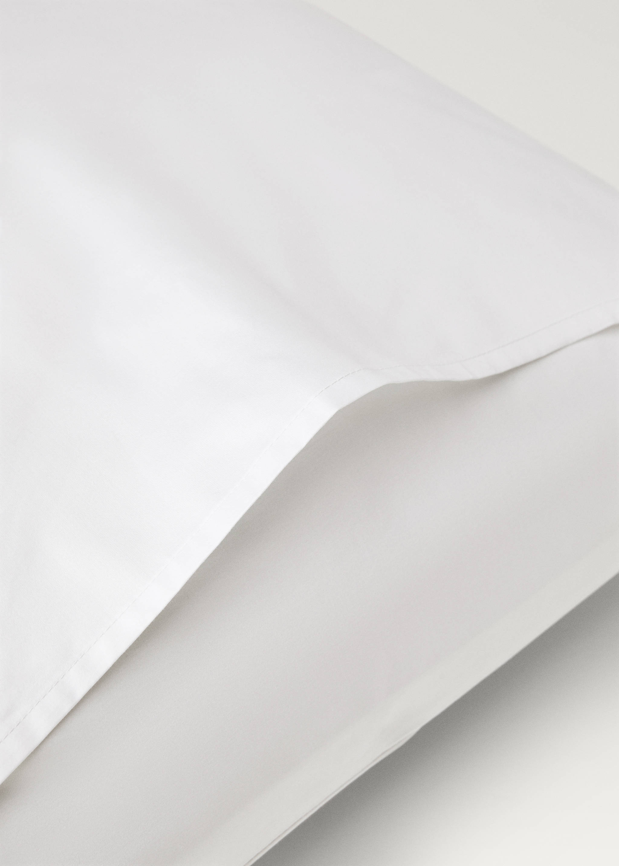 Two 600-thread count cotton satin pillowcases 60x60 cm - Details of the article 2