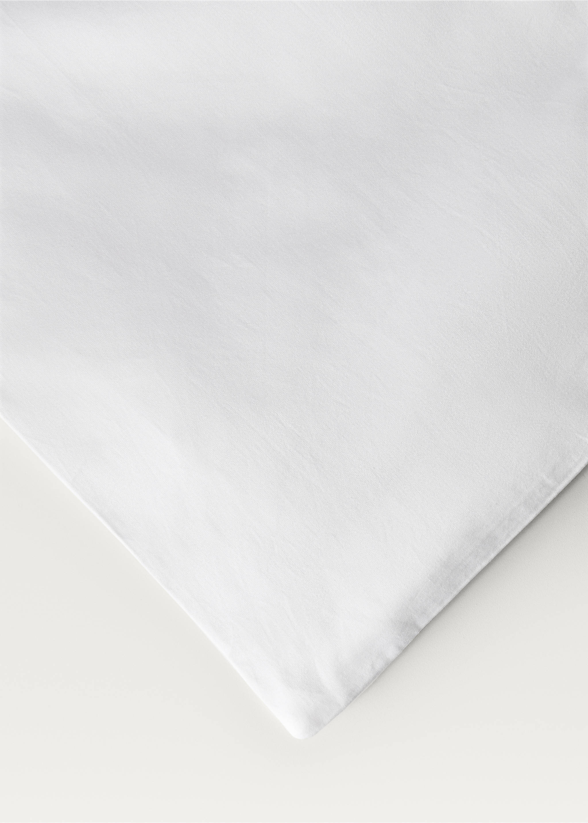 600-thread count satin cotton duvet cover for 180/200 cm bed - Details of the article 1, White. Ref: 27022912-00.