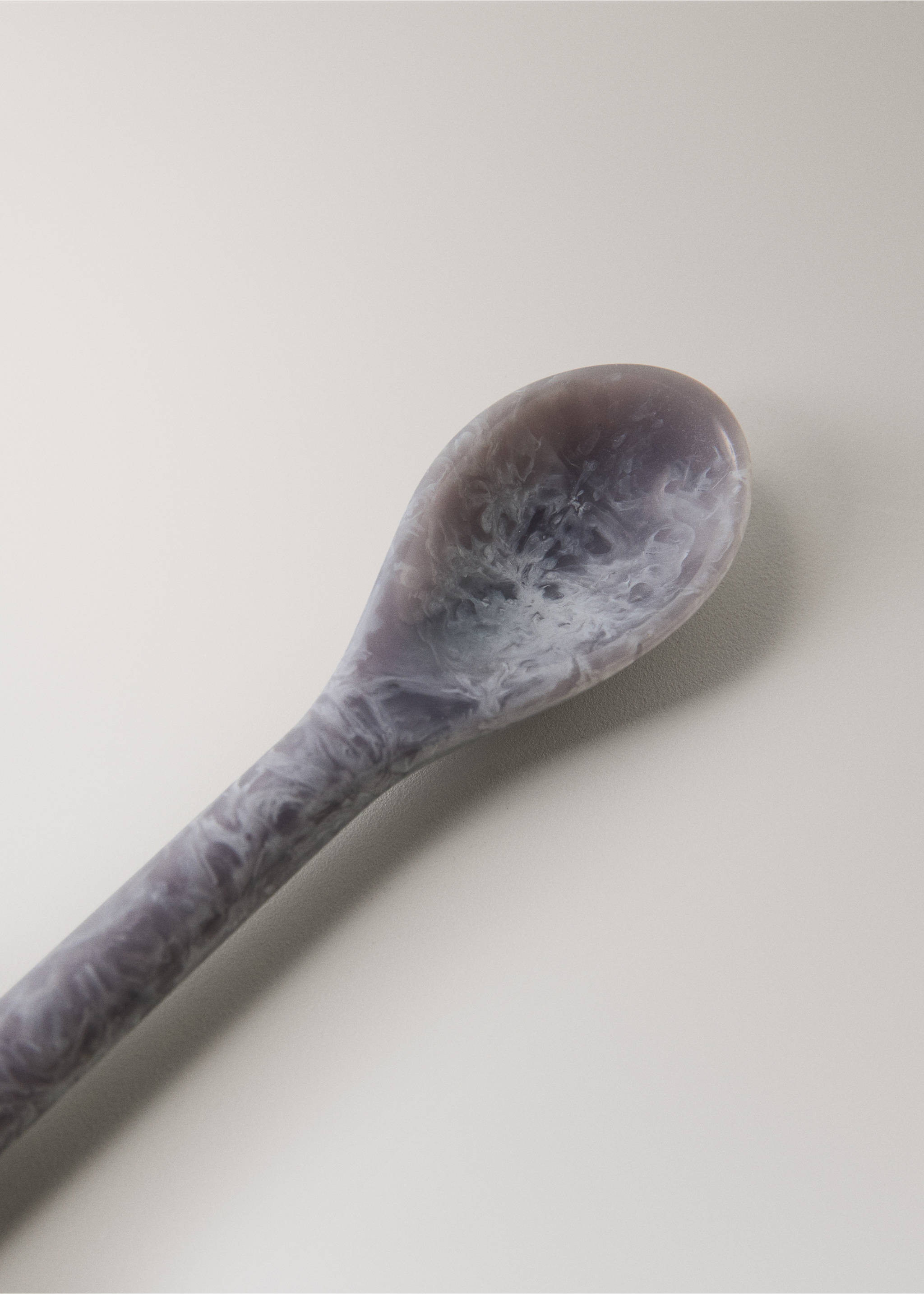 Pack of 4 resin dessert spoons - Details of the article 1, Orange. Ref: 27022921-00.
