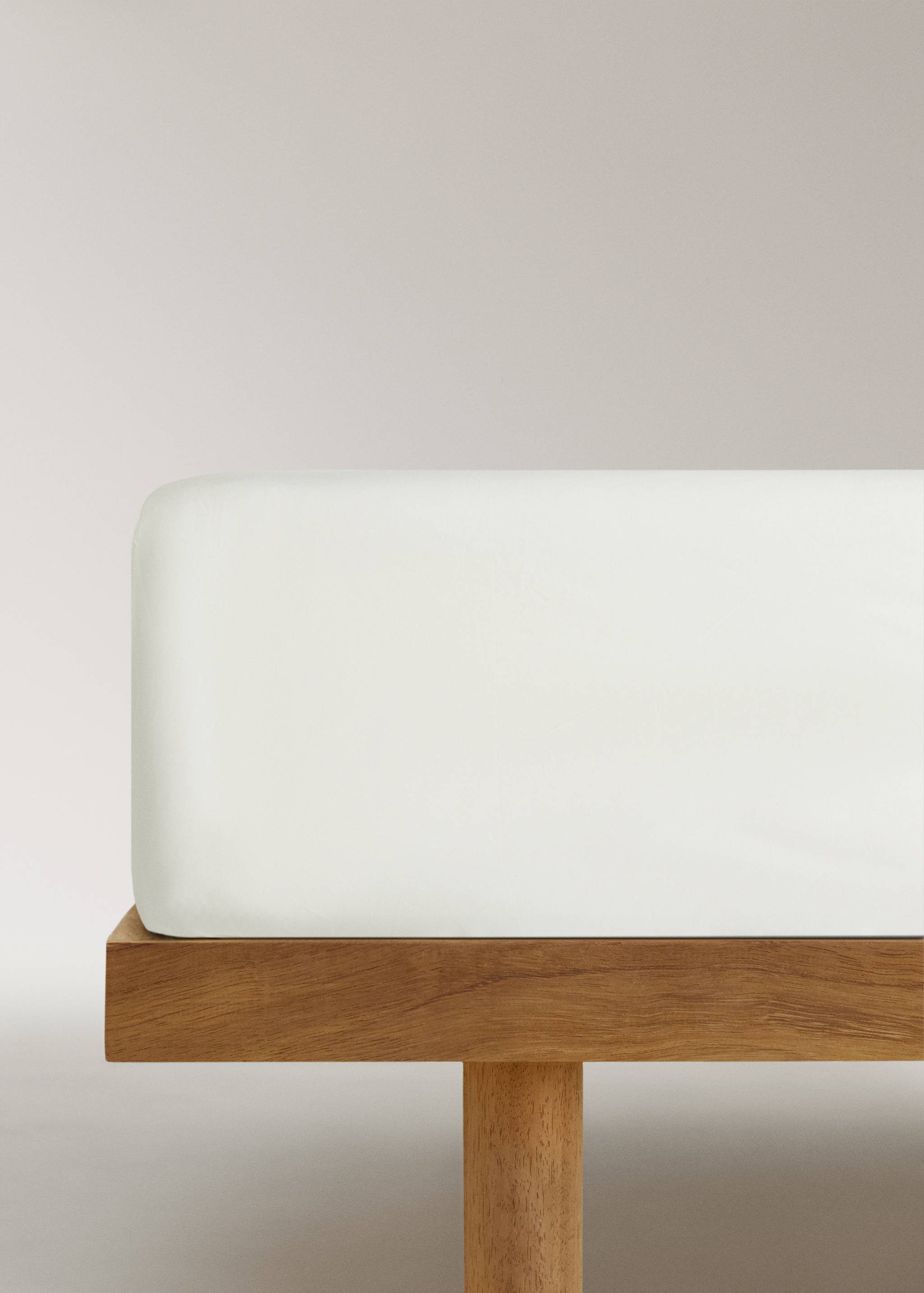 200-thread count percale cotton fitted sheet for 180 cm bed - Article without model