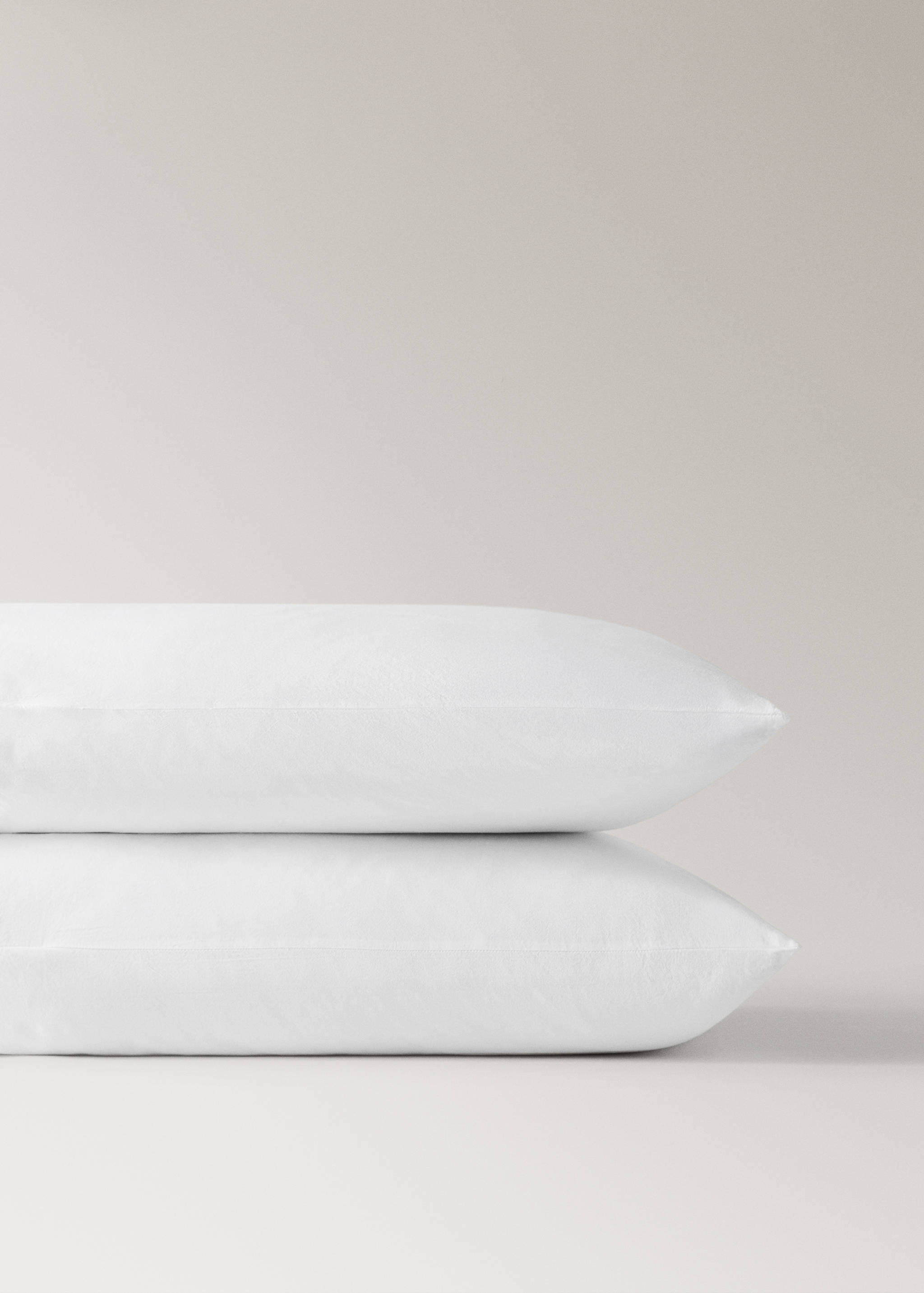 Két készen festett pamut párnahuzat széles csipkével, 50x75 cm - A termék adatai 1