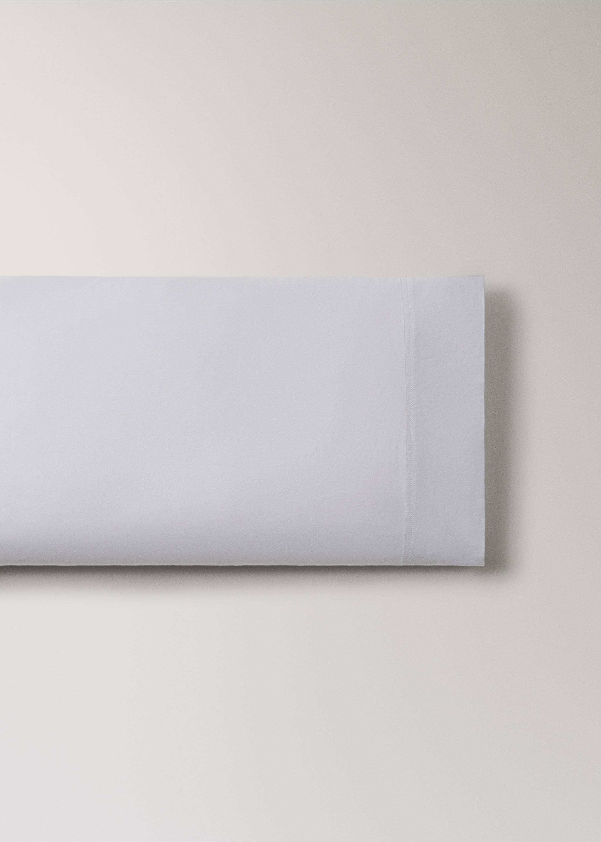 Double-stitched satin pillow cover 45x110 cm - Article without model, Light/Pastel Purple. Ref: 27022928-00.
