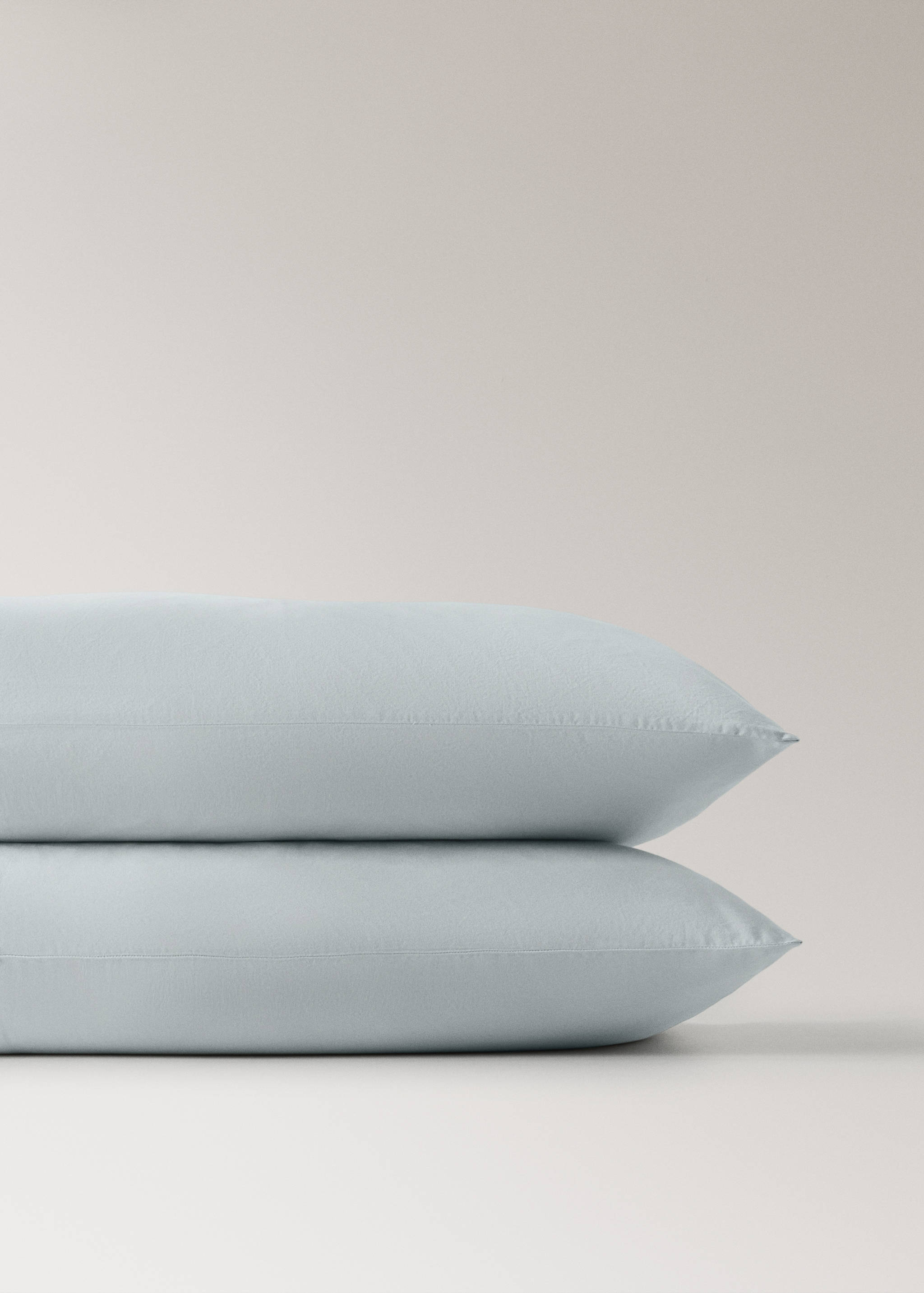 Two satin pillowcases with double topstitching 50x75 cm - Details of the article 3