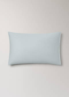 Two satin pillowcases with double topstitching 50x75 cm — Aqua Green 6