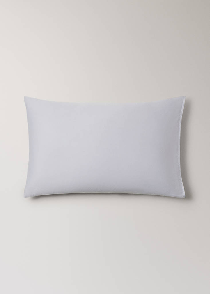 Two satin pillowcases with double topstitching 50x75 cm — Light/Pastel Purple