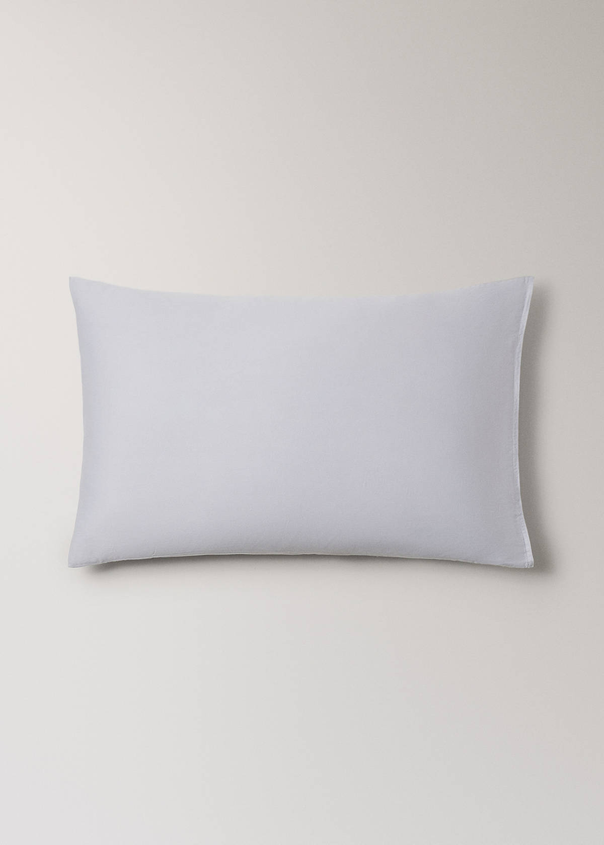Two satin pillowcases with double topstitching 50x75 cm — Light/Pastel Purple