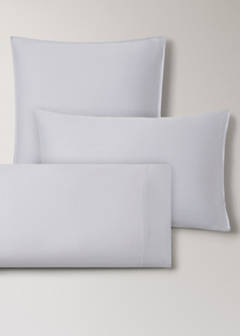 Two satin pillowcases with double topstitching 60x60 cm — Light/Pastel Purple 5