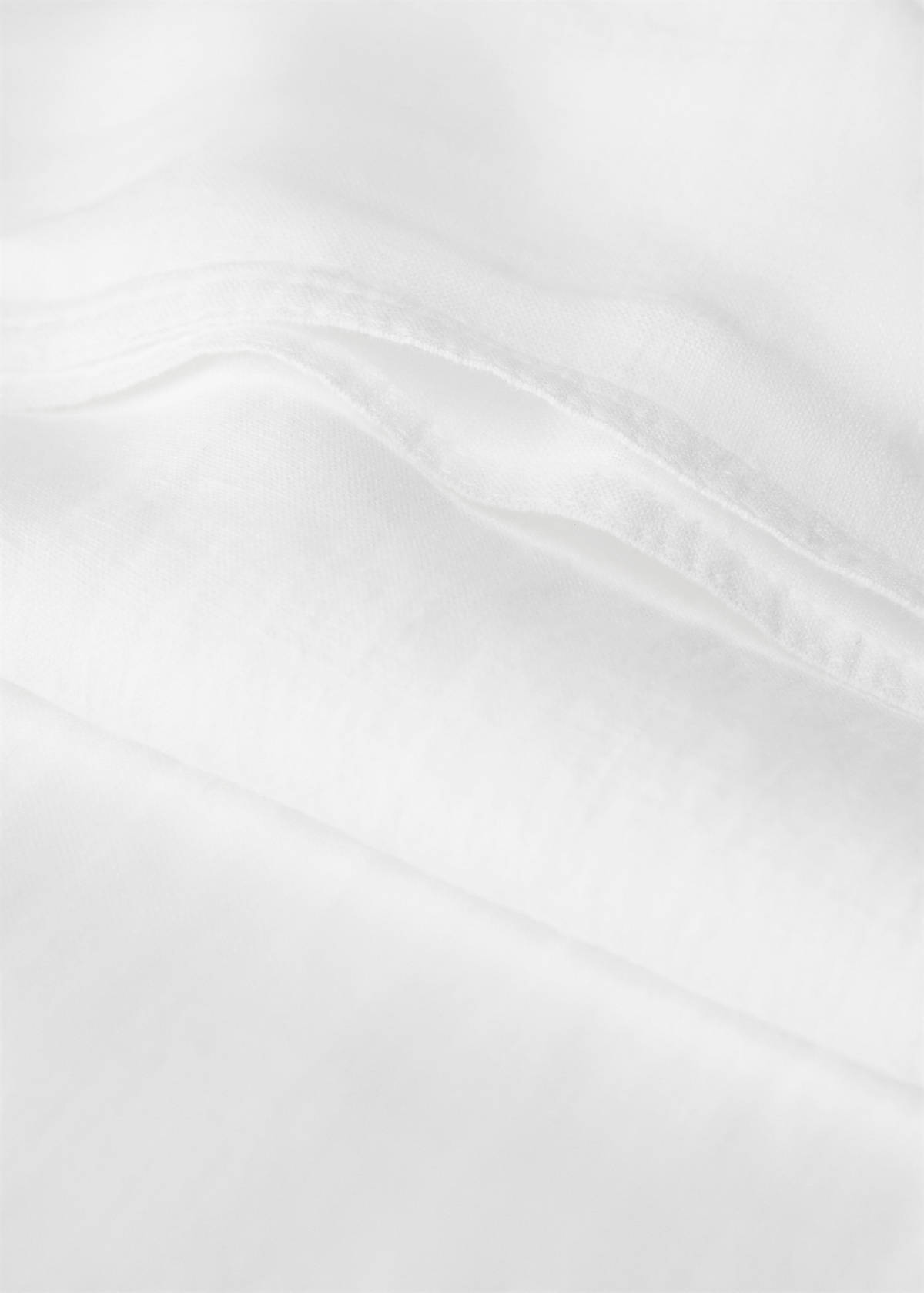 Washed linen pillowcase 45x110 cm — White