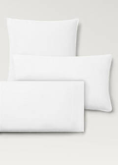 Washed linen pillowcase 45x110 cm — White 3