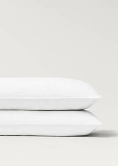 Two washed linen pillowcases 50x75 cm — White 2