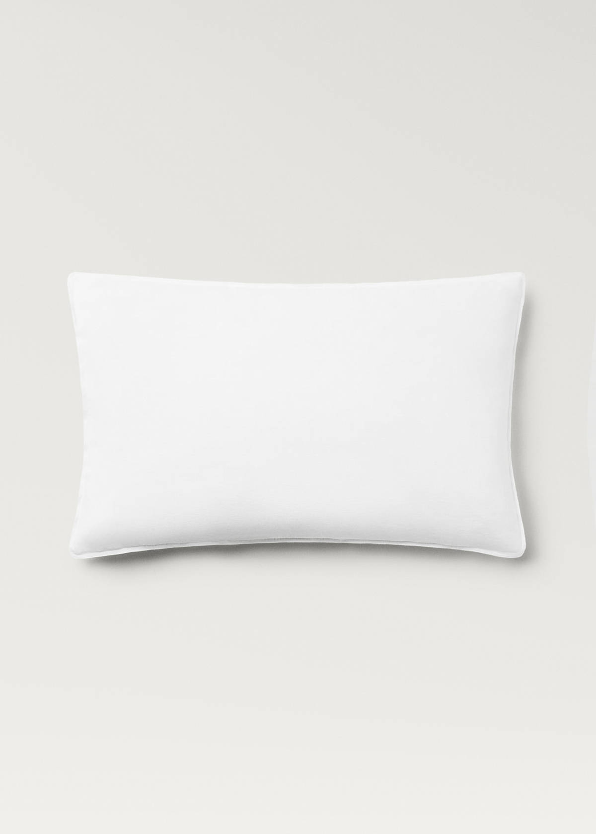 Two washed linen pillowcases 50x75 cm — White