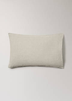 Two washed linen pillowcases 50x75 cm — Sand 6