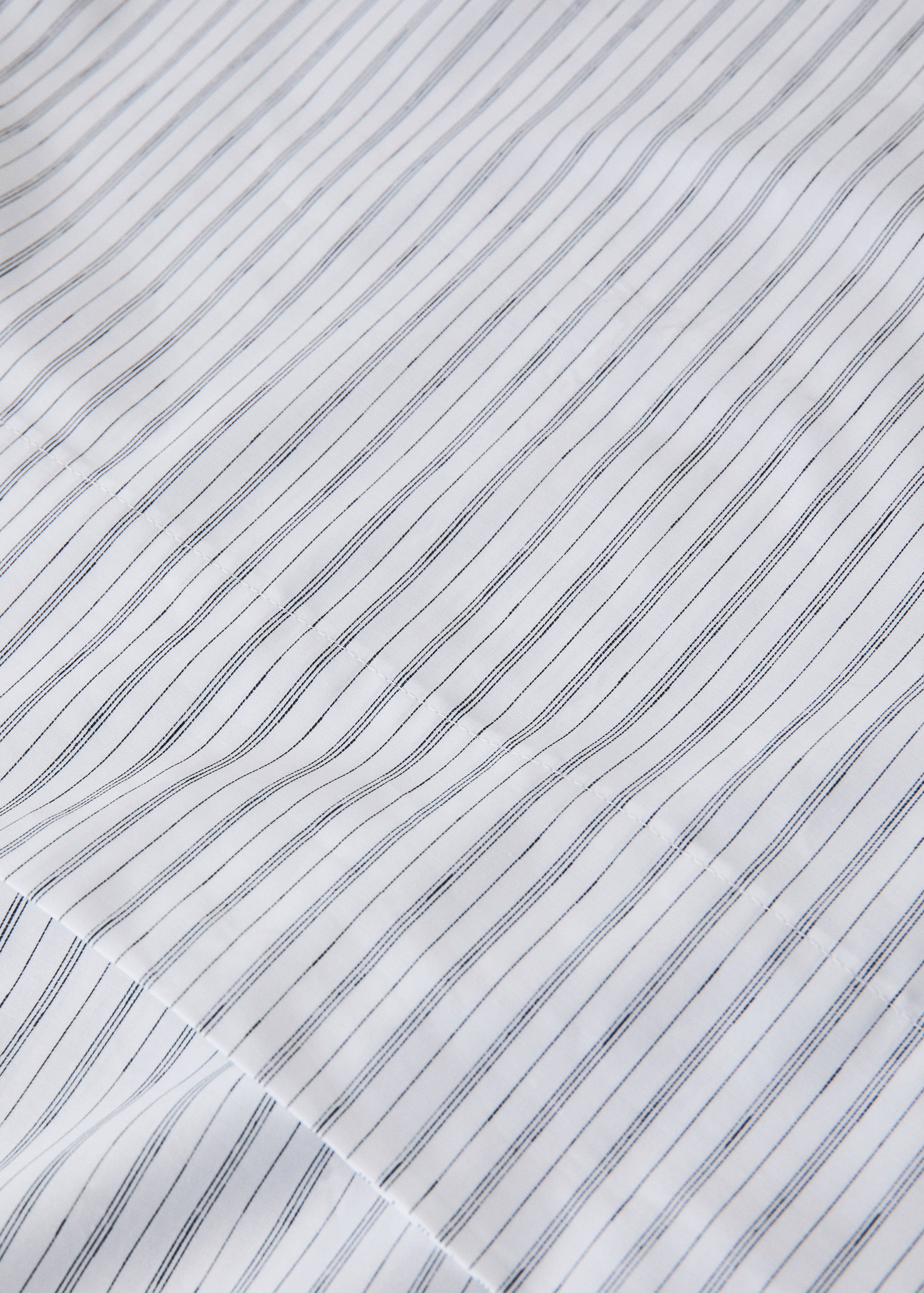 Drap plat percale rayures Lit 90 cm - Détail de l'article 1