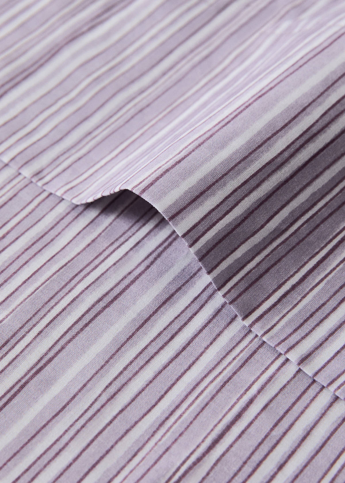 Top sheet with irregular fine stripe pattern 180/200 cm — Light/Pastel Purple