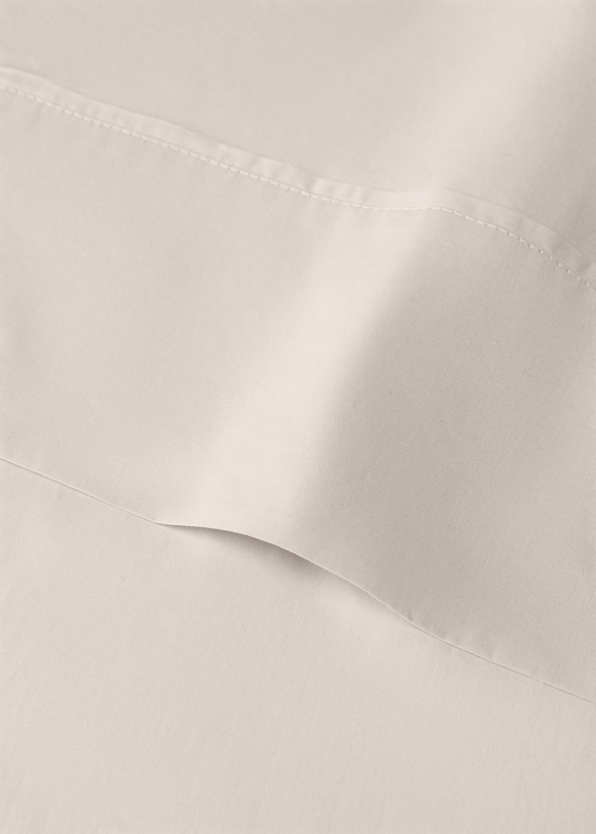 300-thread count percale cotton top sheet for 135/140 cm bed - Details of the article 1