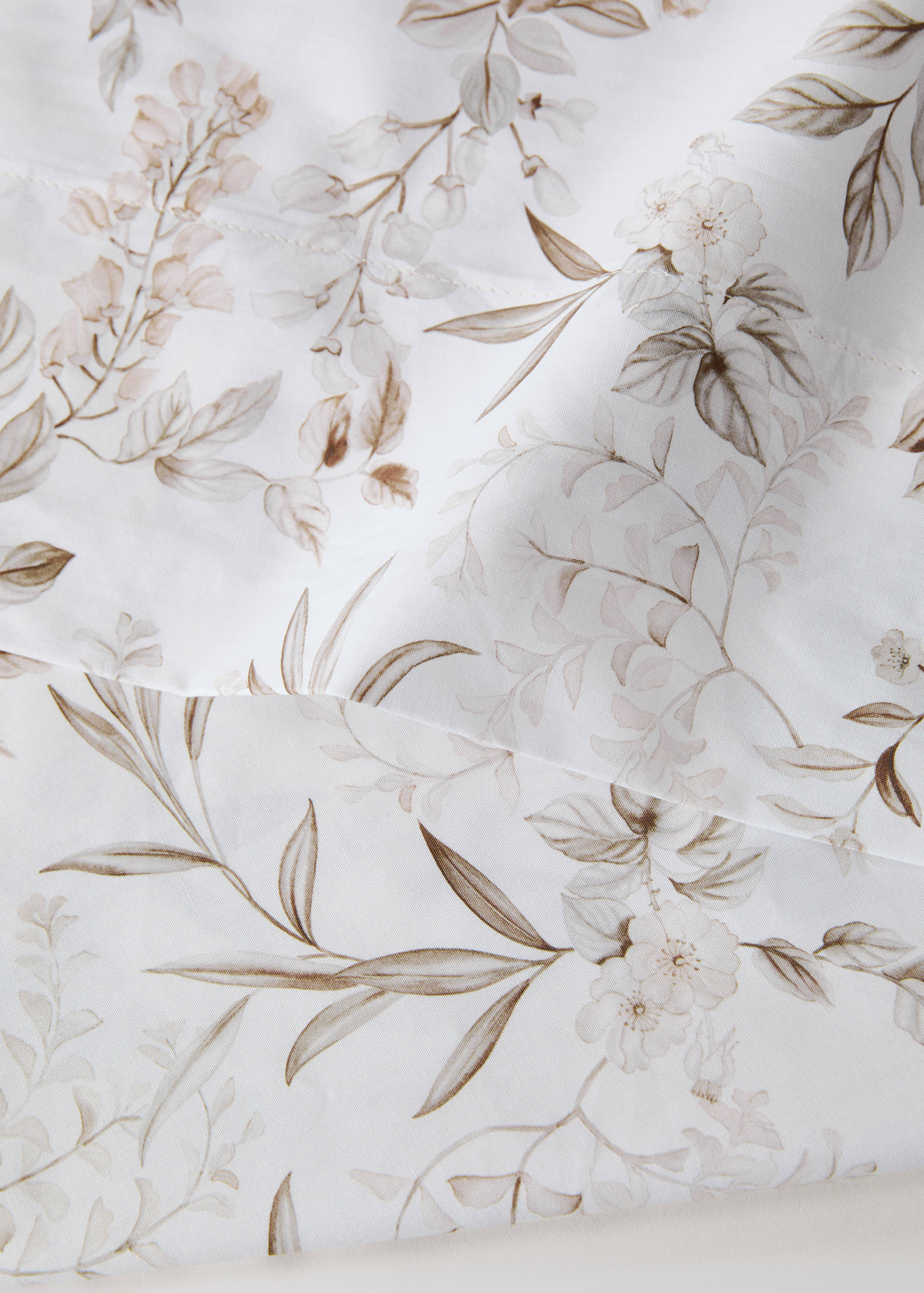 Bovenlaken met bloemenprint “Tuin”, voor een bed van 90 cm - Detail van het artikel 1