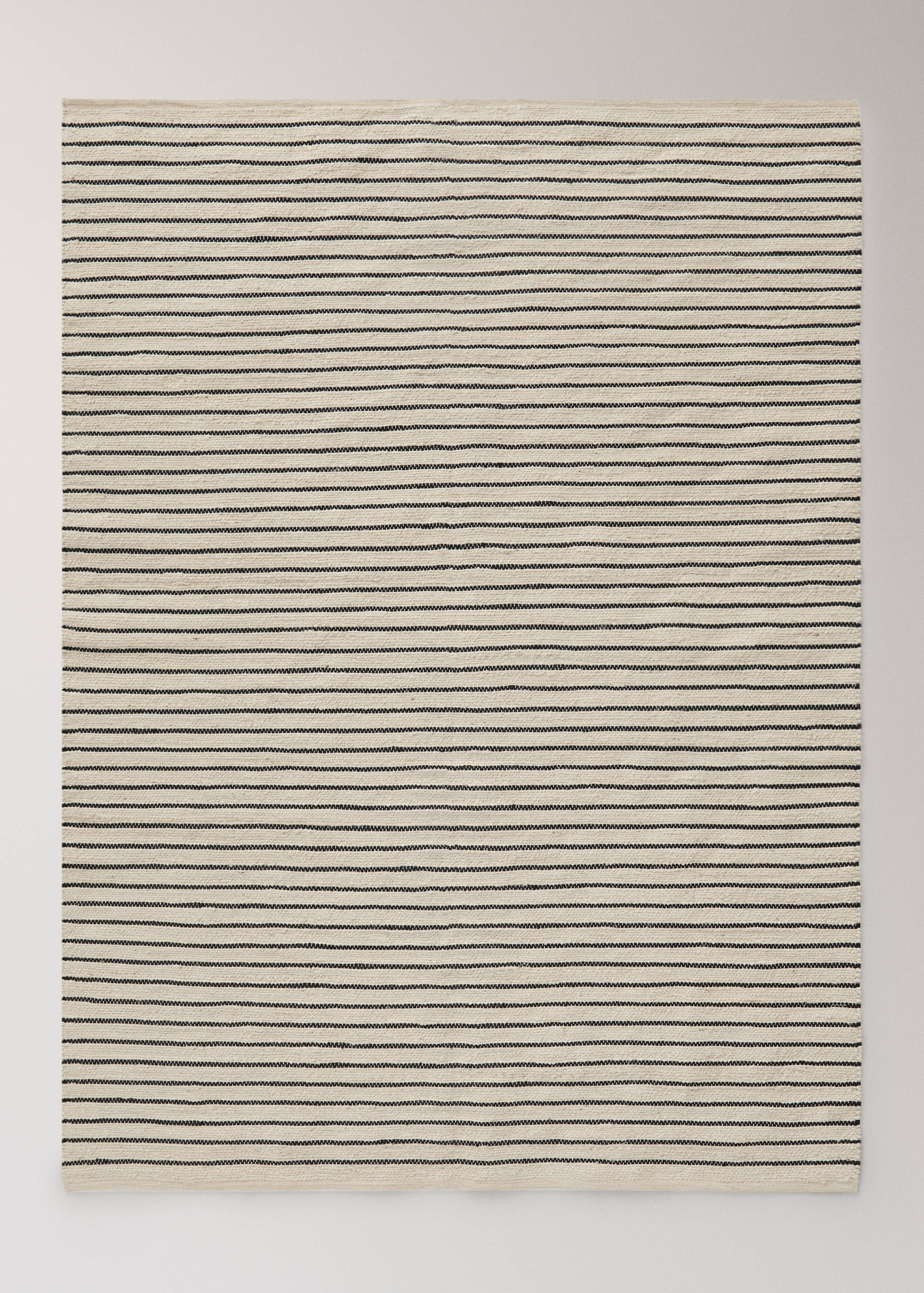 Large striped jute rug - Article without model