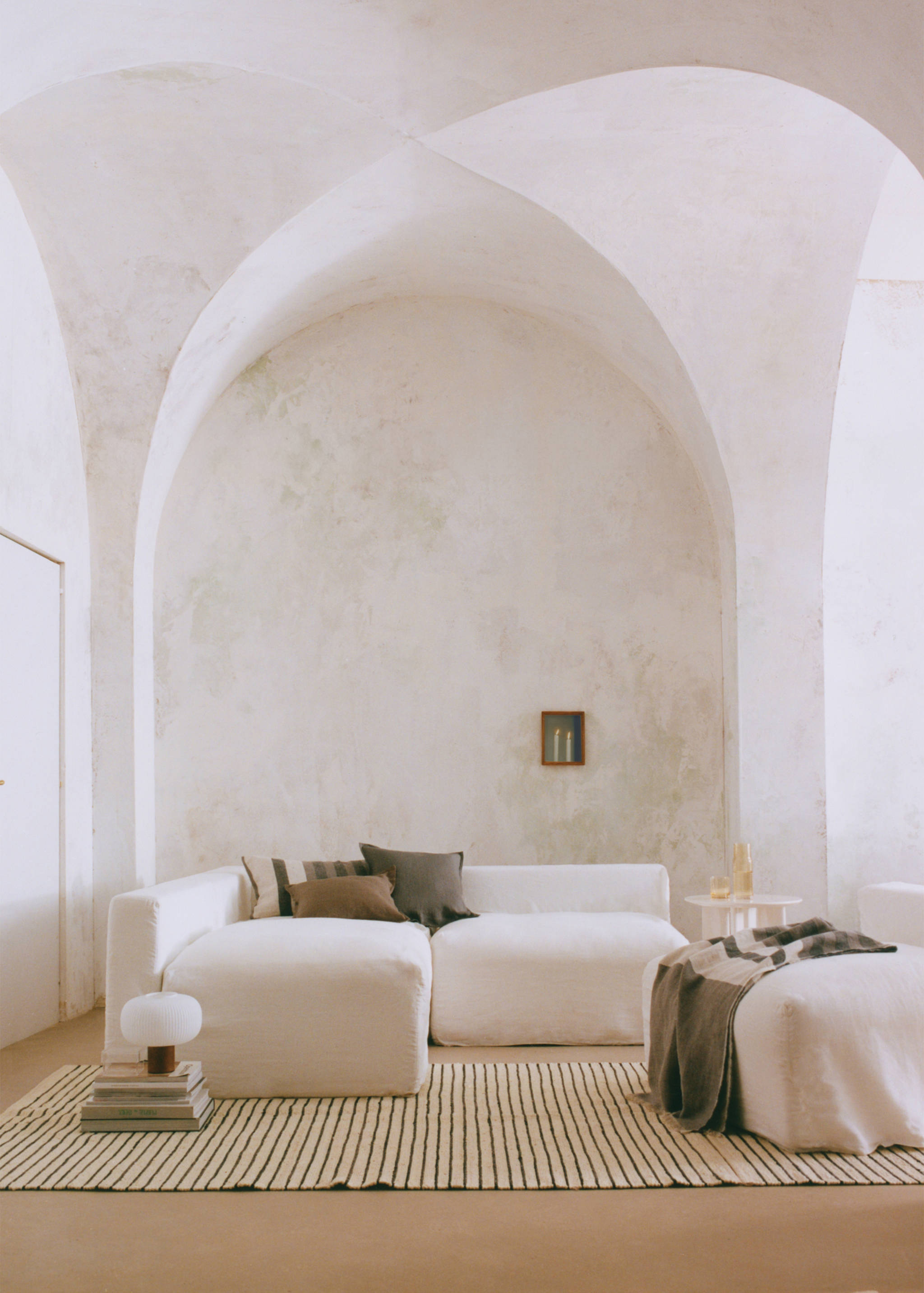 Large striped jute rug - Details of the article 6