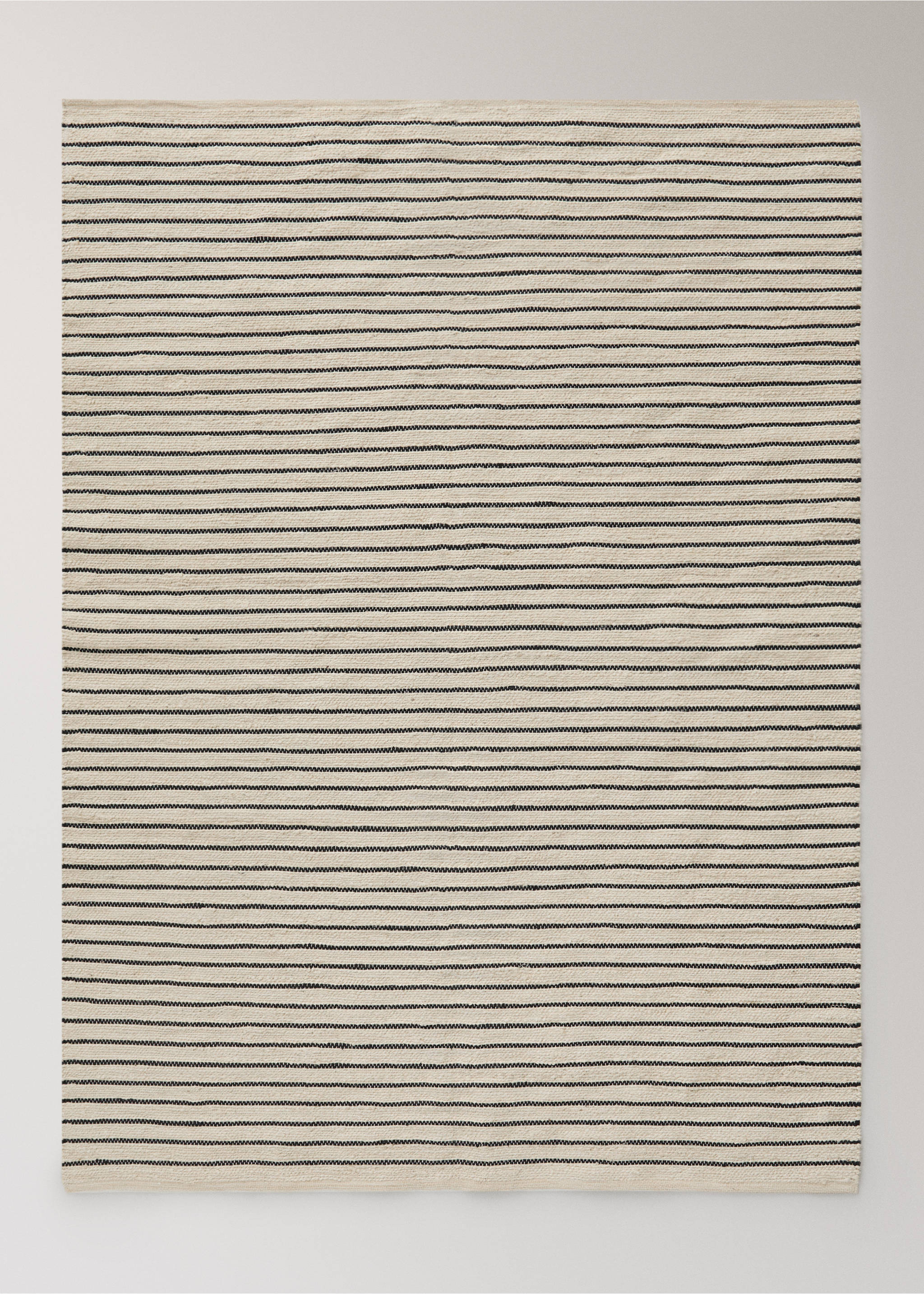 Великий джутовий килим у смужку - Товар без моделі, Екрю. Ref: 27023276-00.