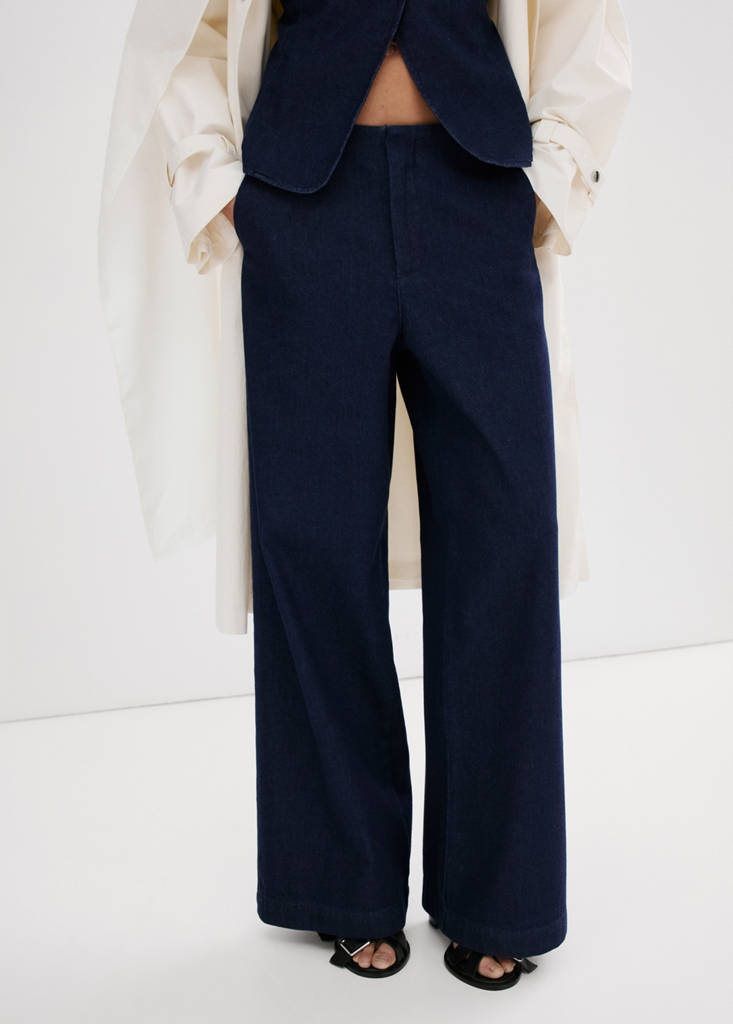 Wide leg mid-rise jeans — Open Blue
