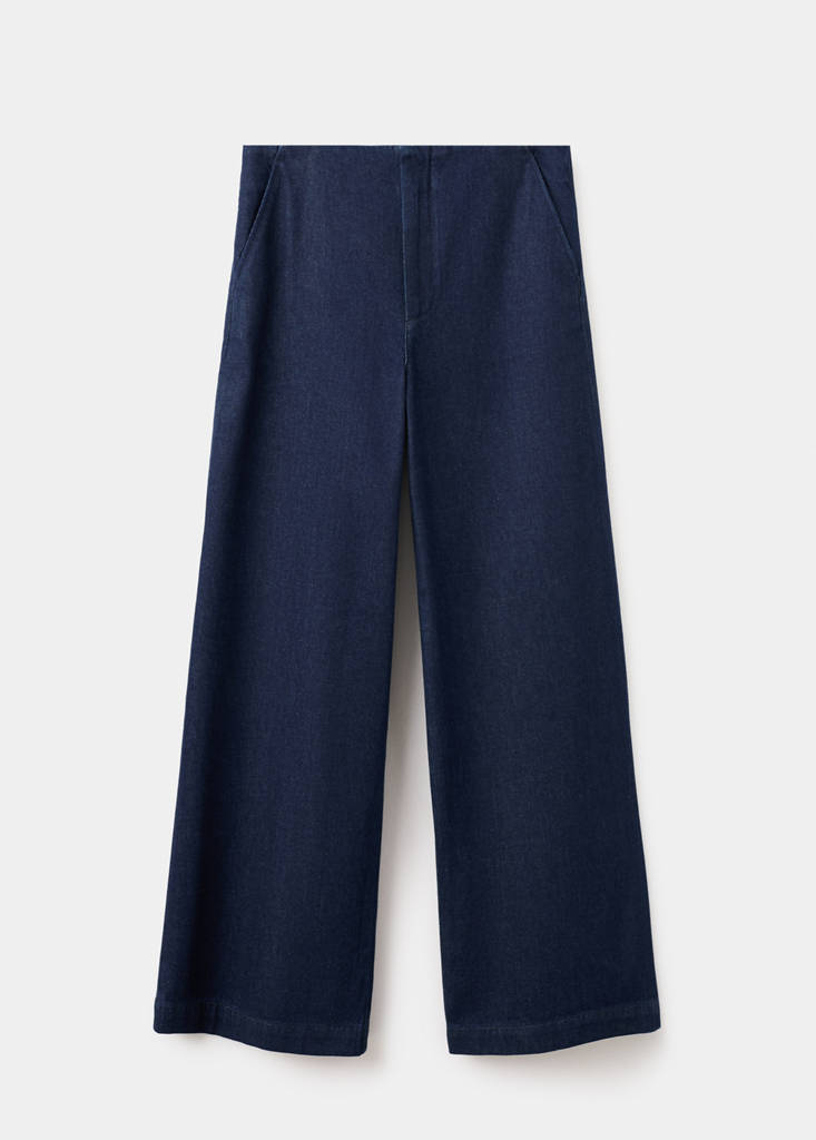 Wide leg mid-rise jeans — Open Blue