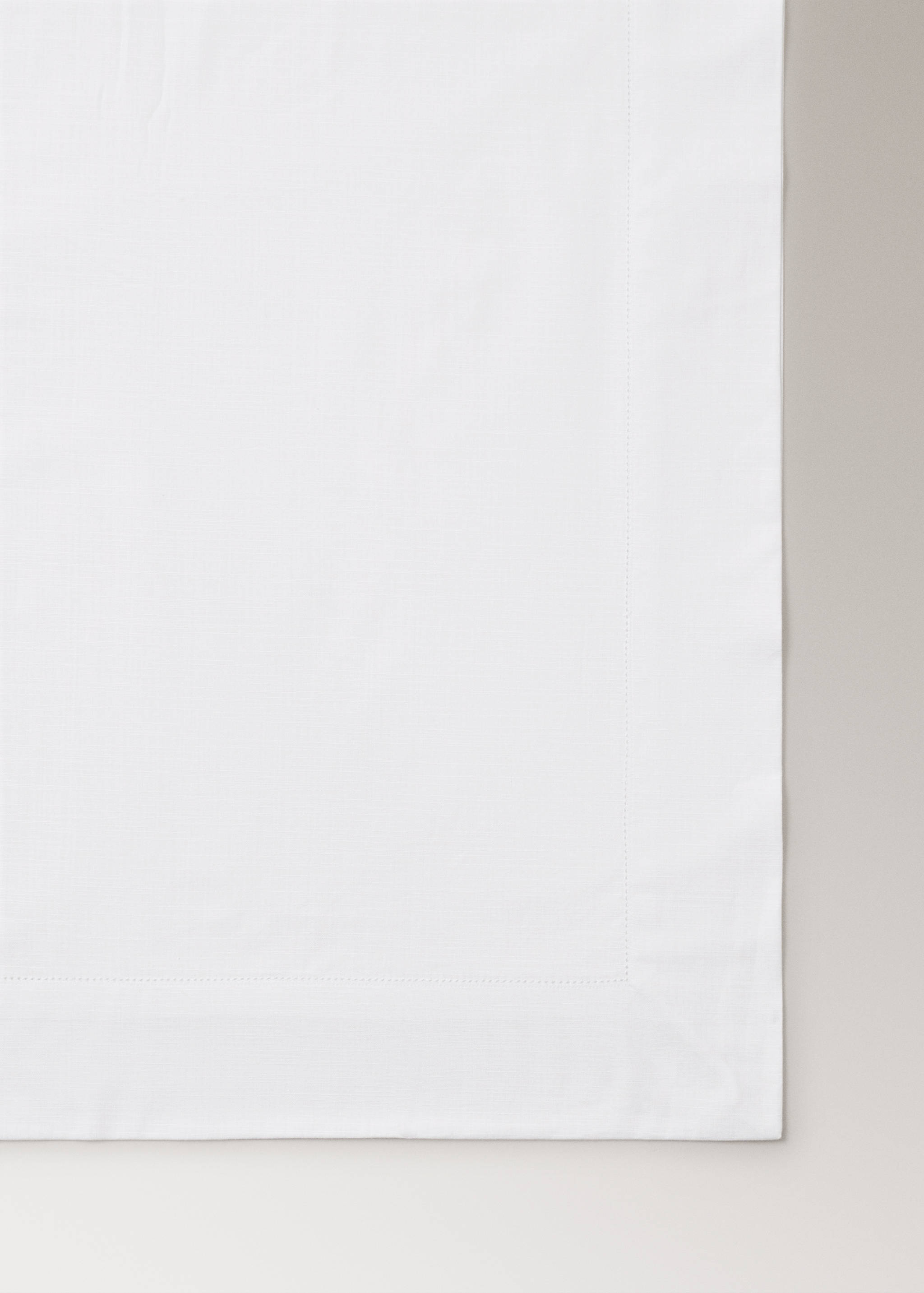 Round cotton tablecloth with hemstitch detail - Details of the article 2