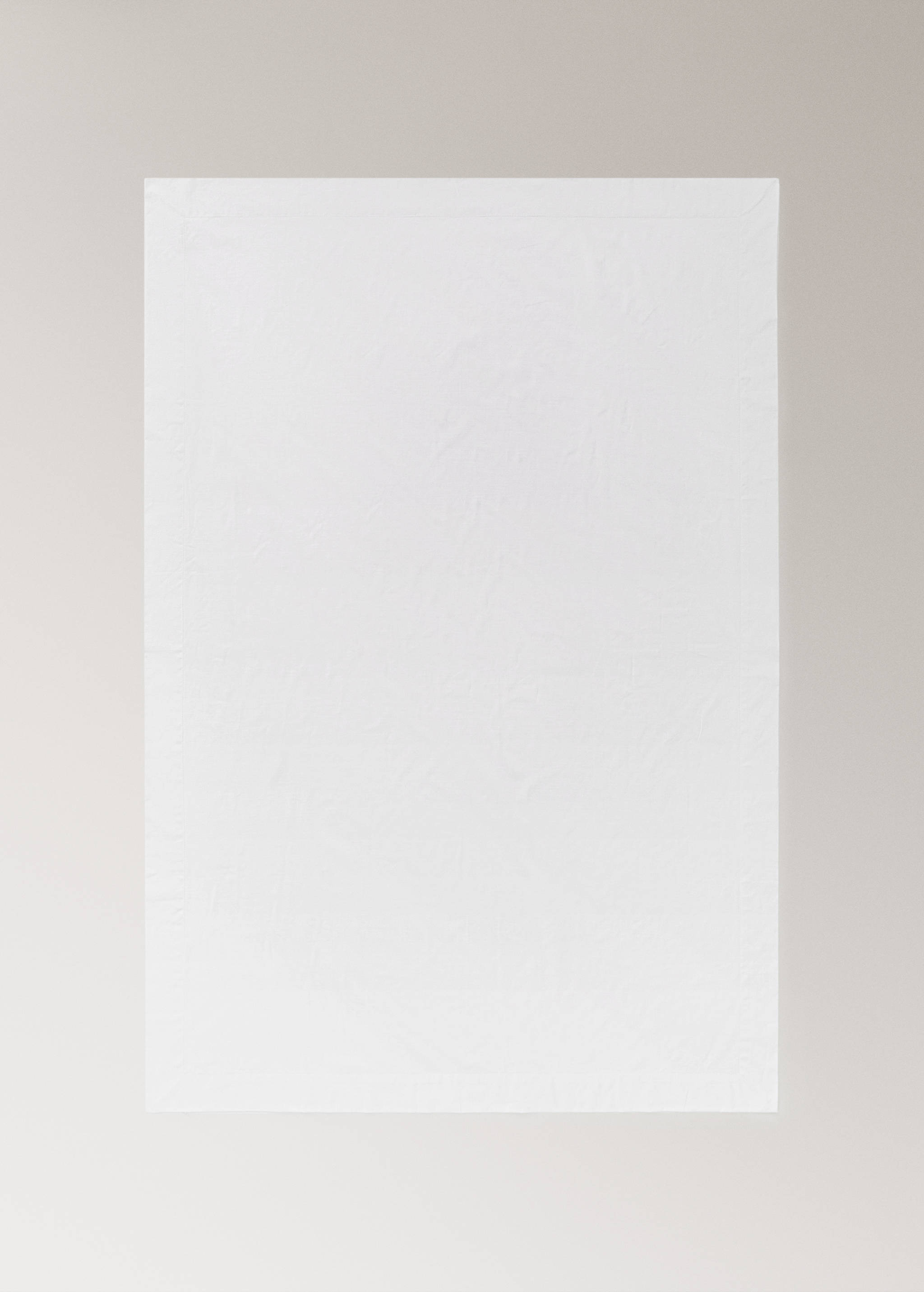 Round cotton tablecloth with hemstitch detail - Details of the article 3