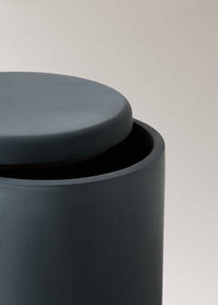 Resin bathroom container — Charcoal 3