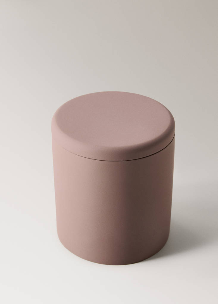 Resin bathroom container — Brown