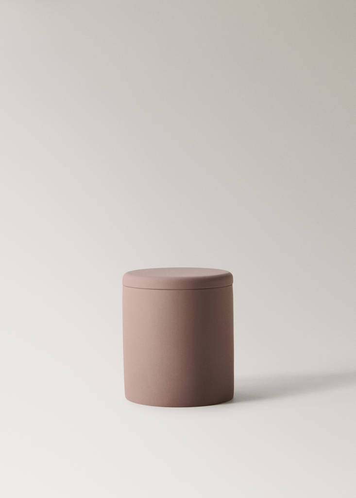 Resin bathroom container — Brown