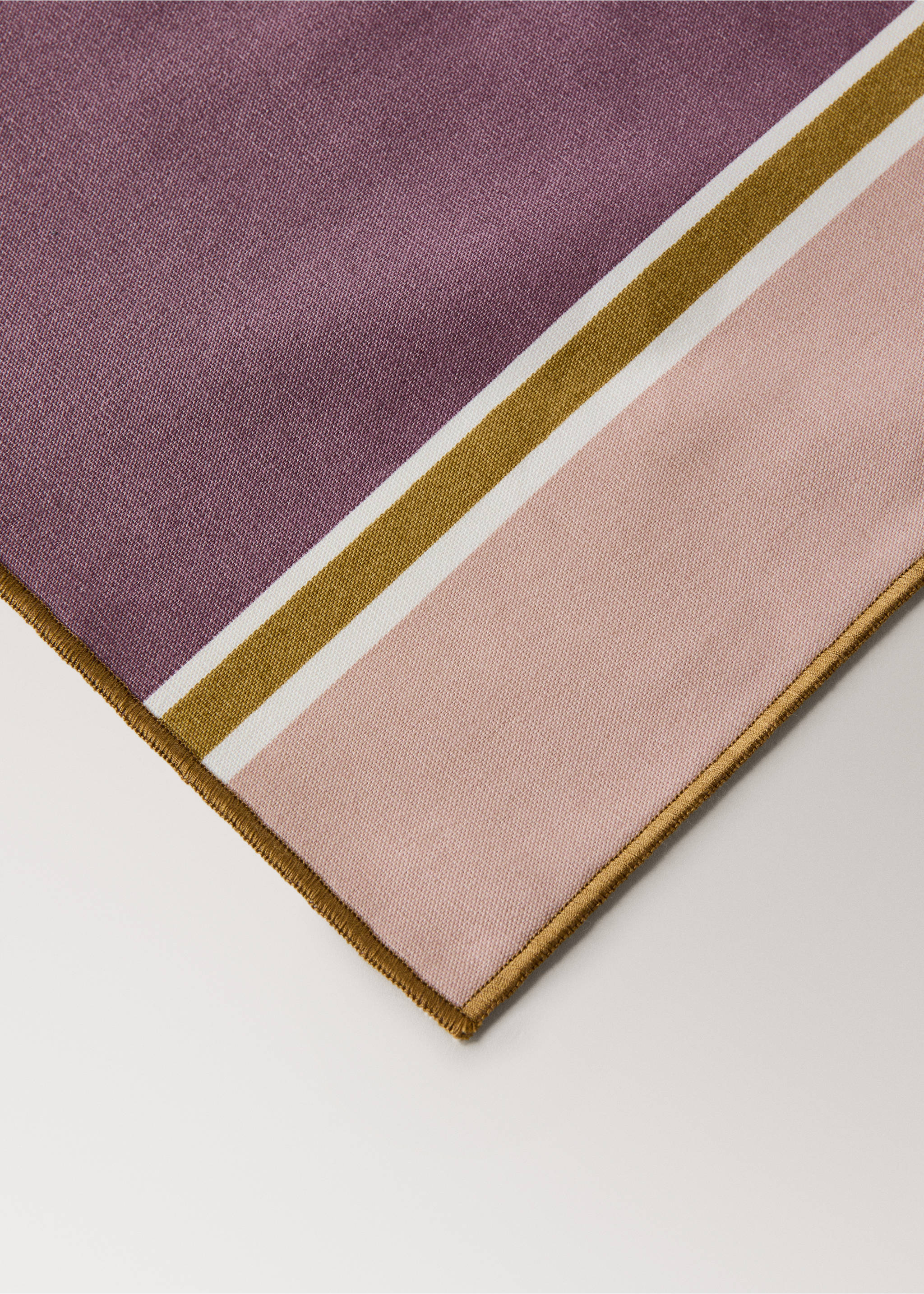 Beschichtete Platzsets mit Streifenmuster - Detail des Artikels 2, Rosa. Ref: 27023296-00.