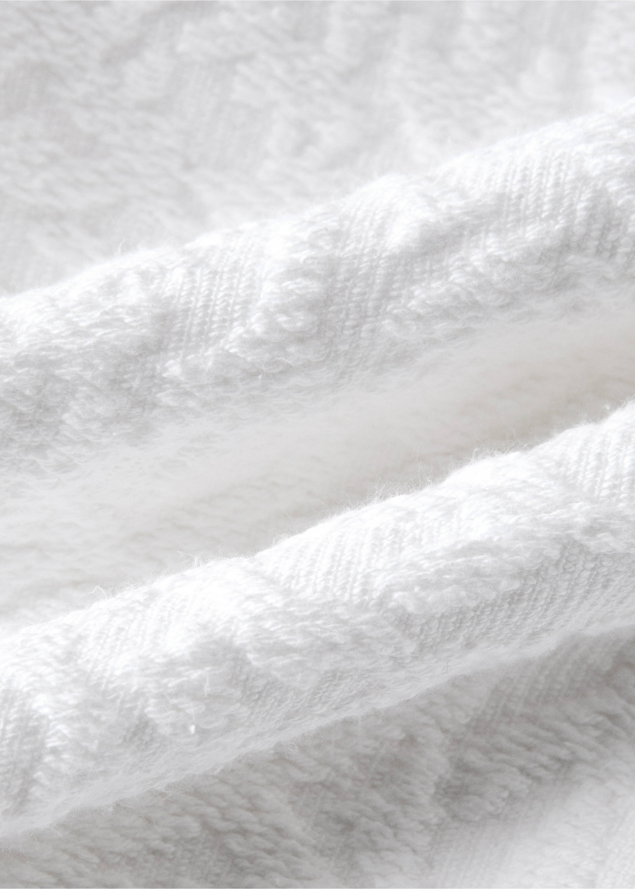 Couvre-lit coton jacquard dessin mosaïque lit 130/150 cm - Détail de l'article 1, Blanc. Ref: 27023301-00.