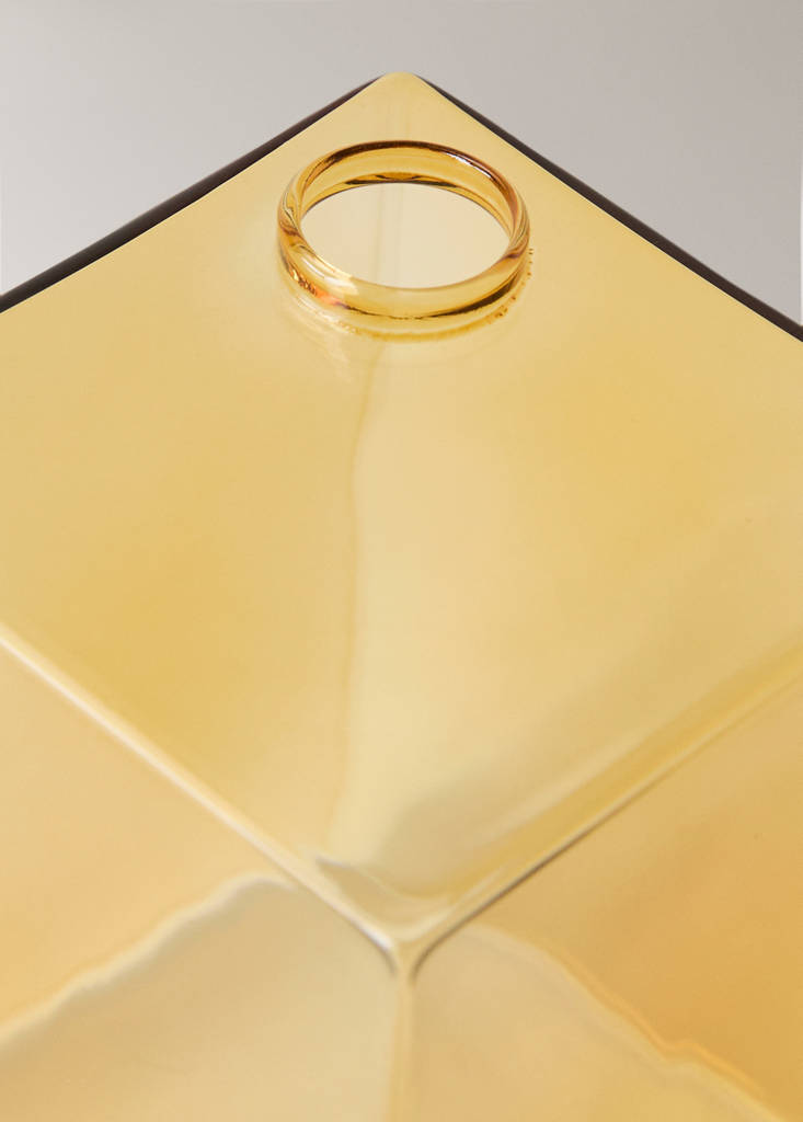 Small borosilicate glass vase — Ochre