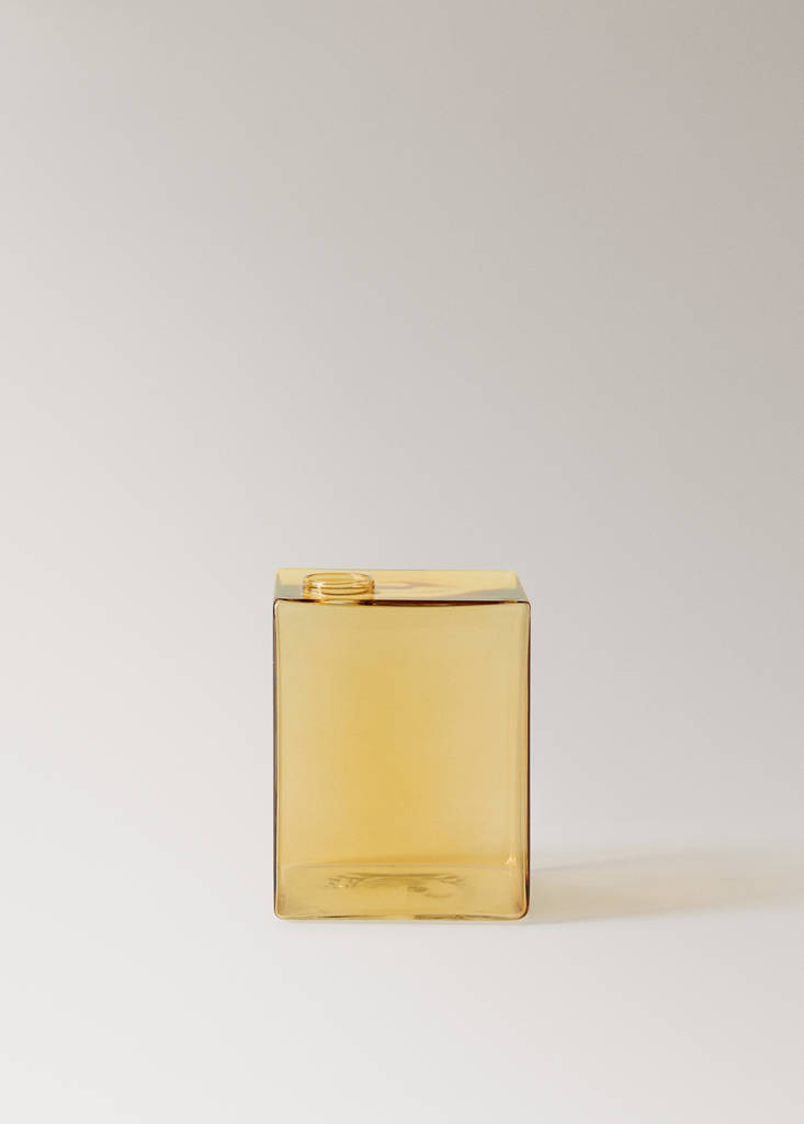 Small borosilicate glass vase — Ochre