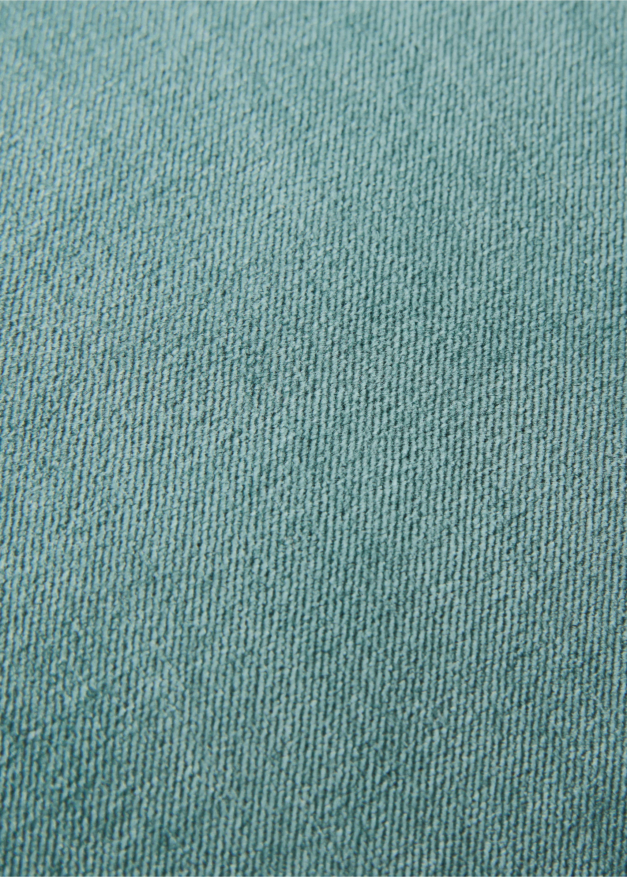 Copricuscino velluto dettaglio fascia 50x50 cm - Dettaglio dell'articolo 3, Verde acqua. Ref: 27023307-00.