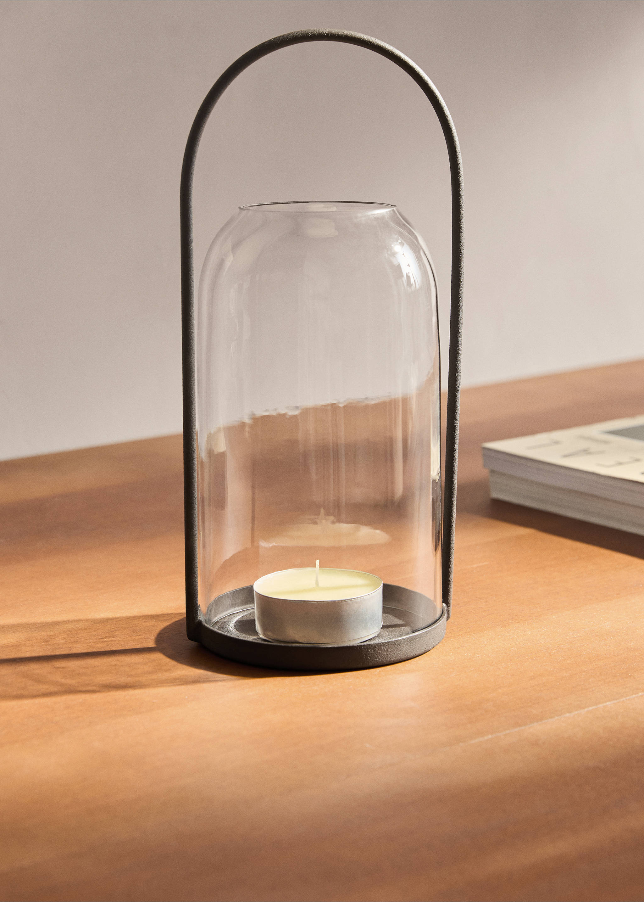 Glass and metal lantern - General plane, Ice Grey. Ref: 27023308-00.