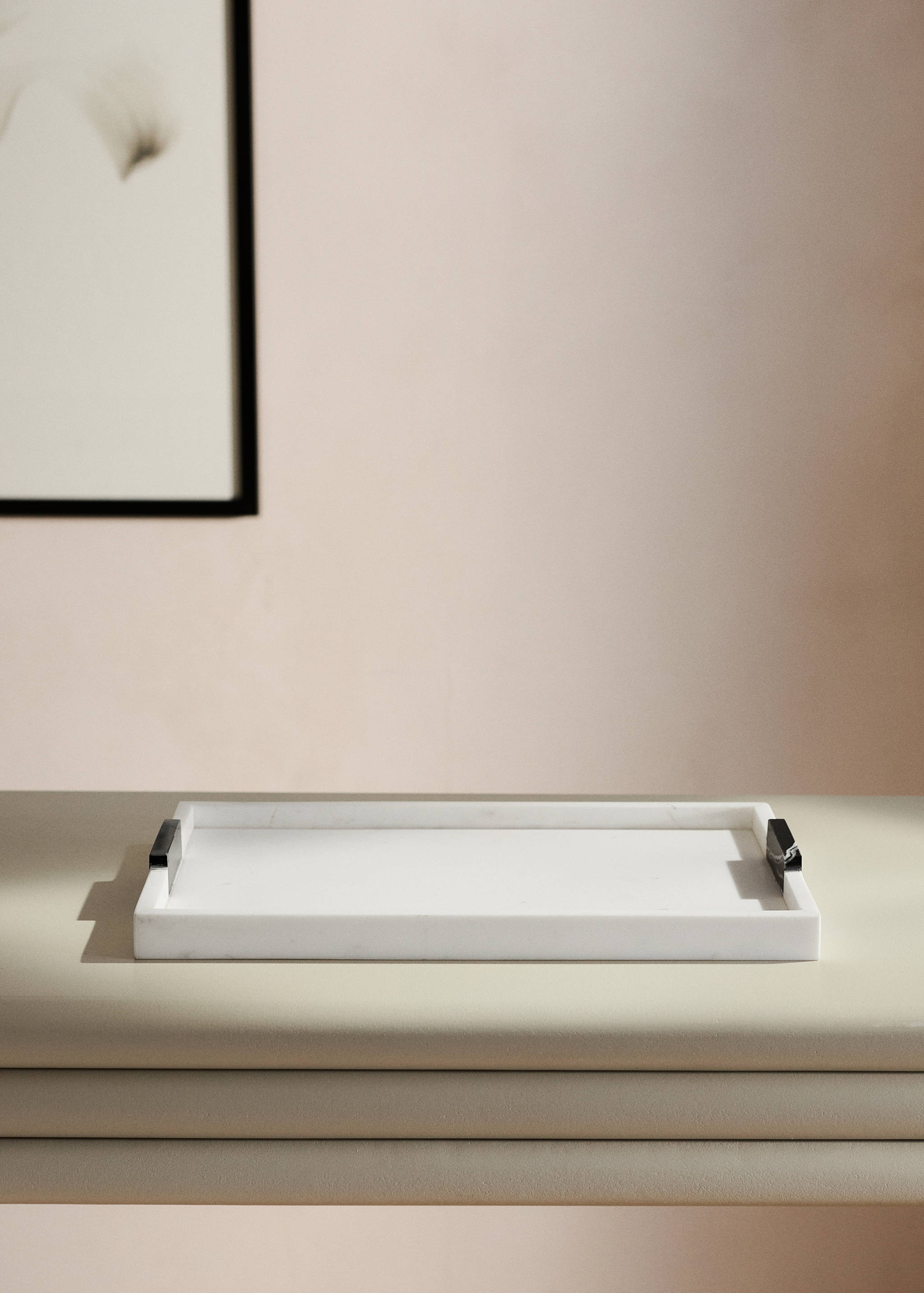 Διακοσμητικός δίσκος μάρμαρο δίχρωμο - Γενικό πλάνο