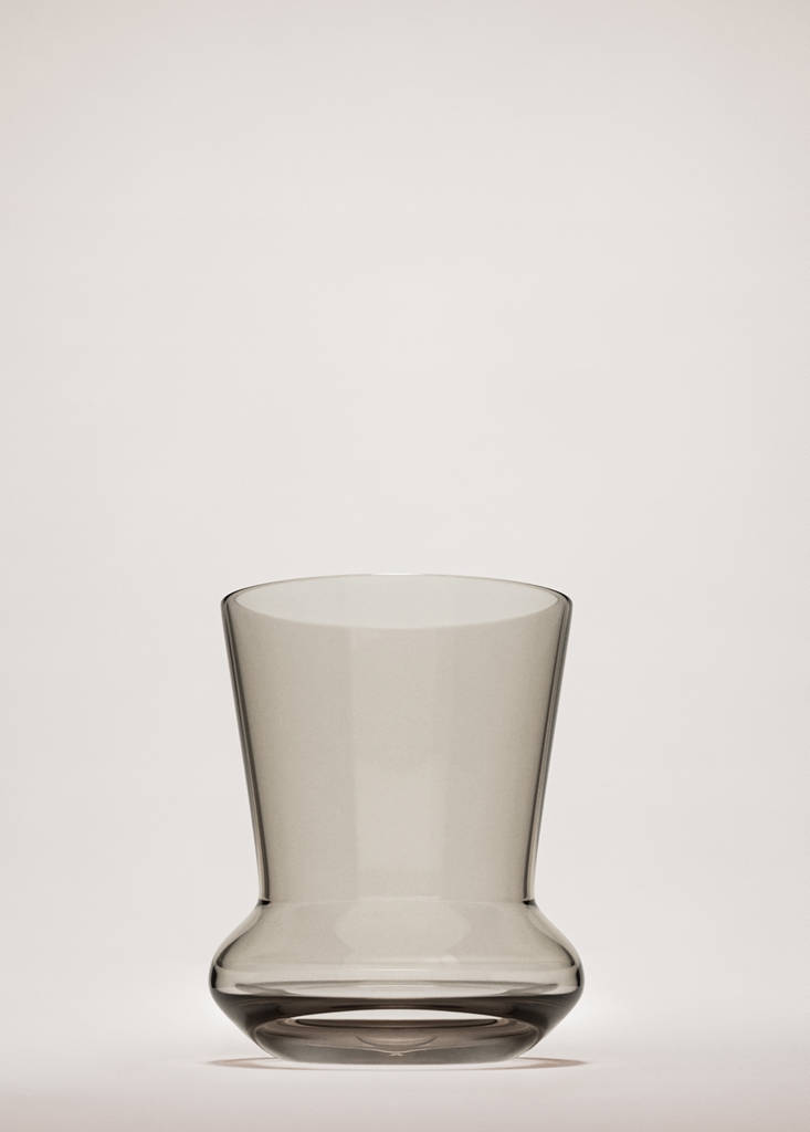 Glass vase — Mink Grey