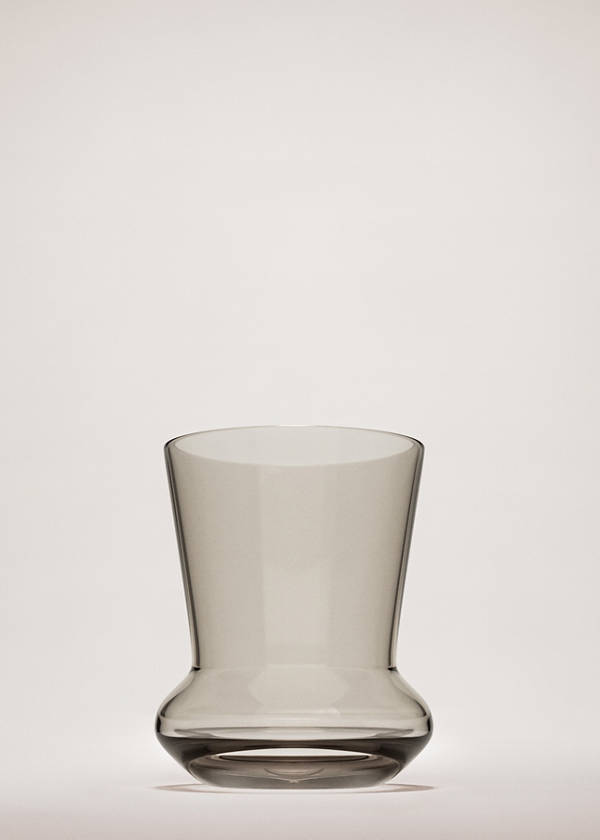 Glass vase — Mink Grey
