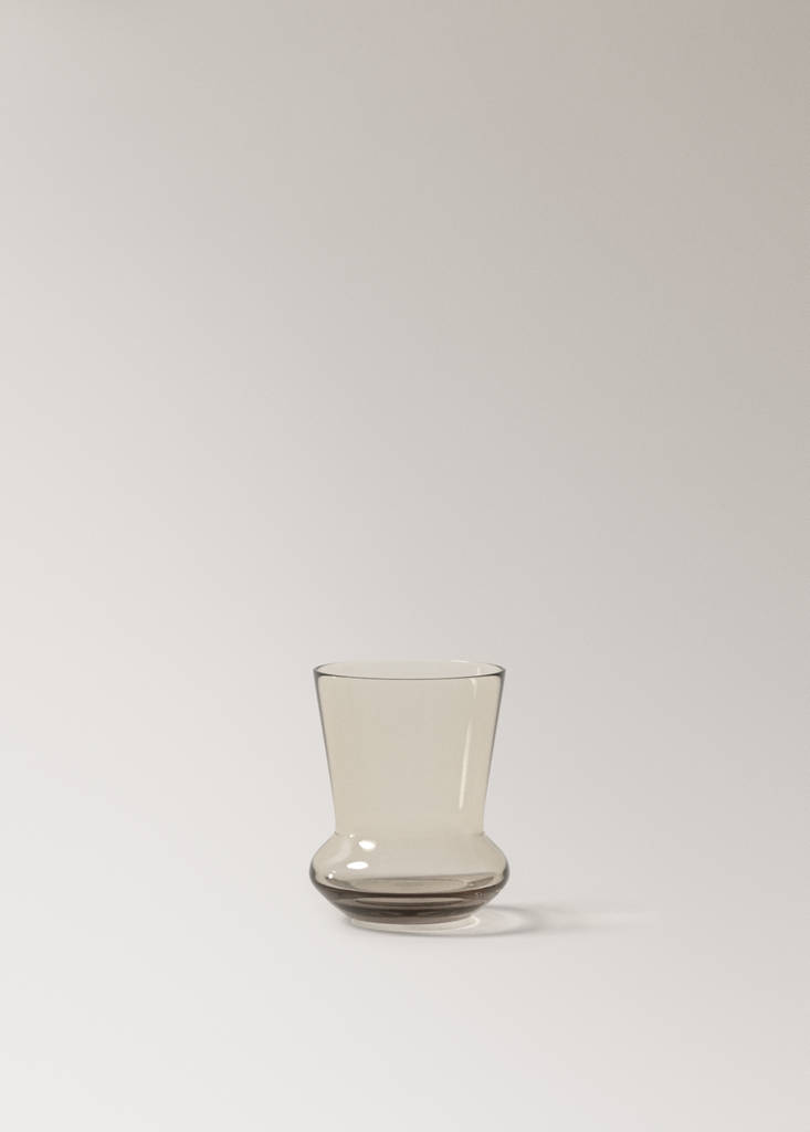 Glass vase — Mink Grey