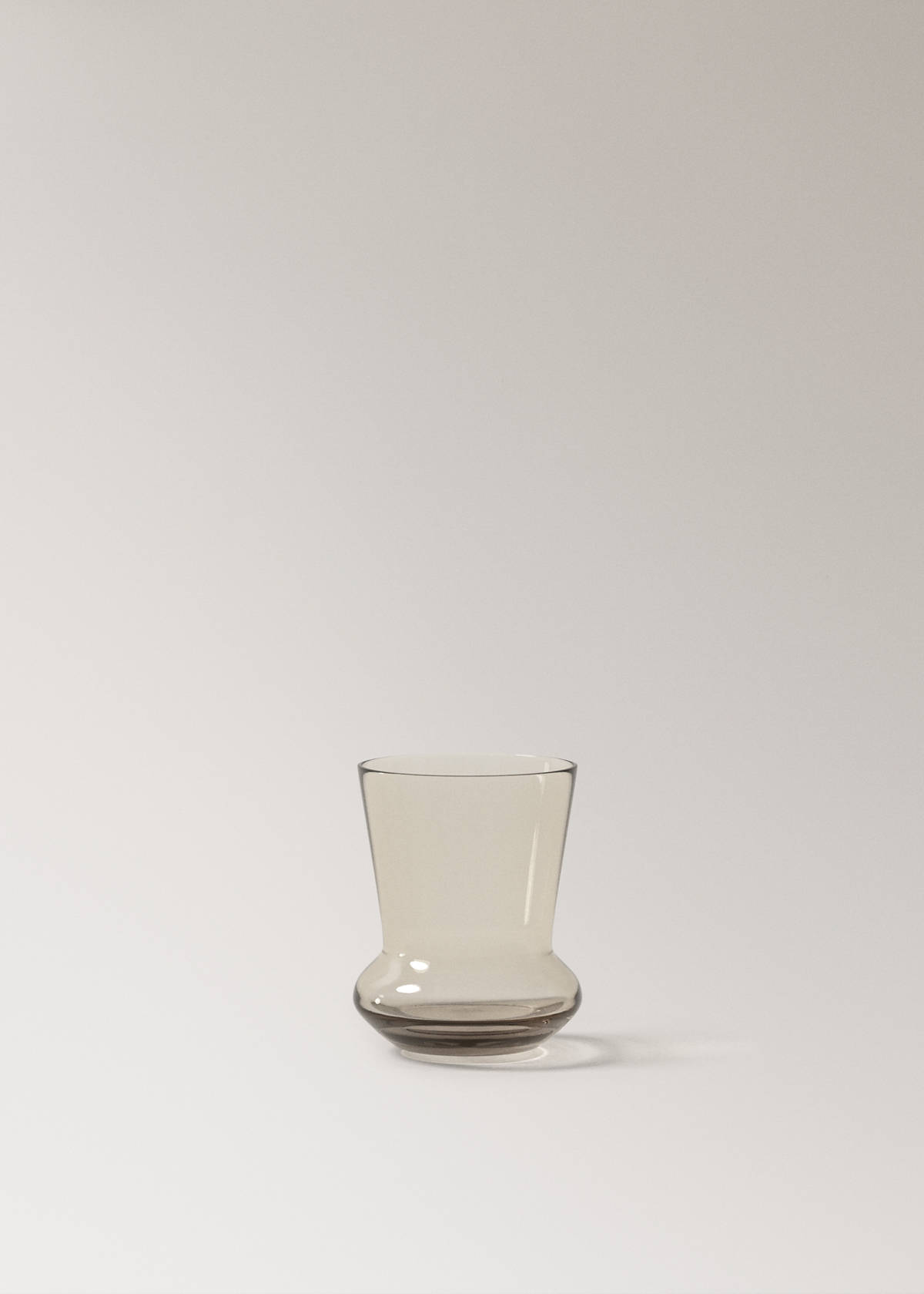 Glass vase — Mink Grey