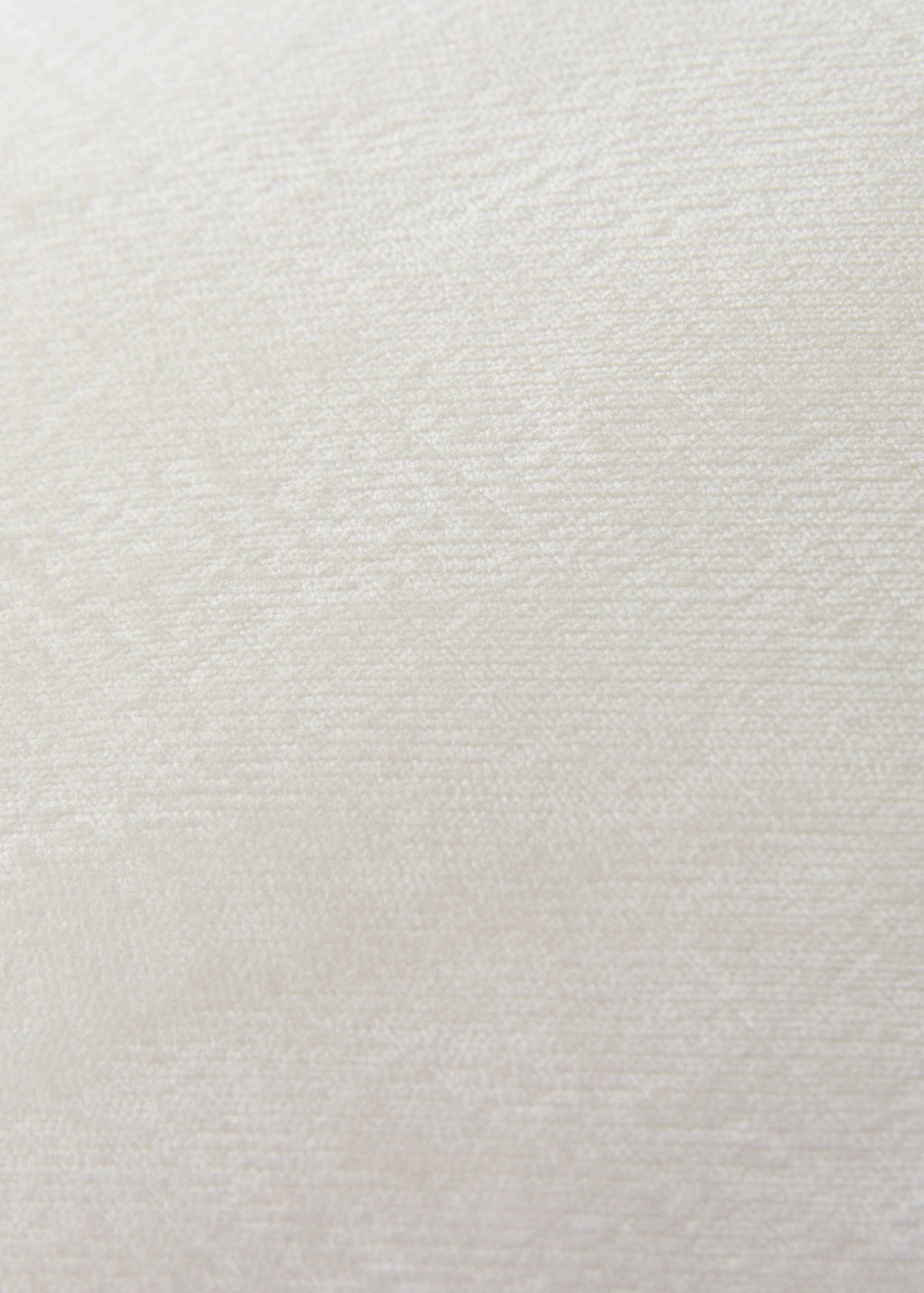 Velvet cushion cover 30x50 cm — Ecru