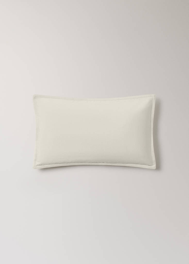 Velvet cushion cover 30x50 cm — Ecru