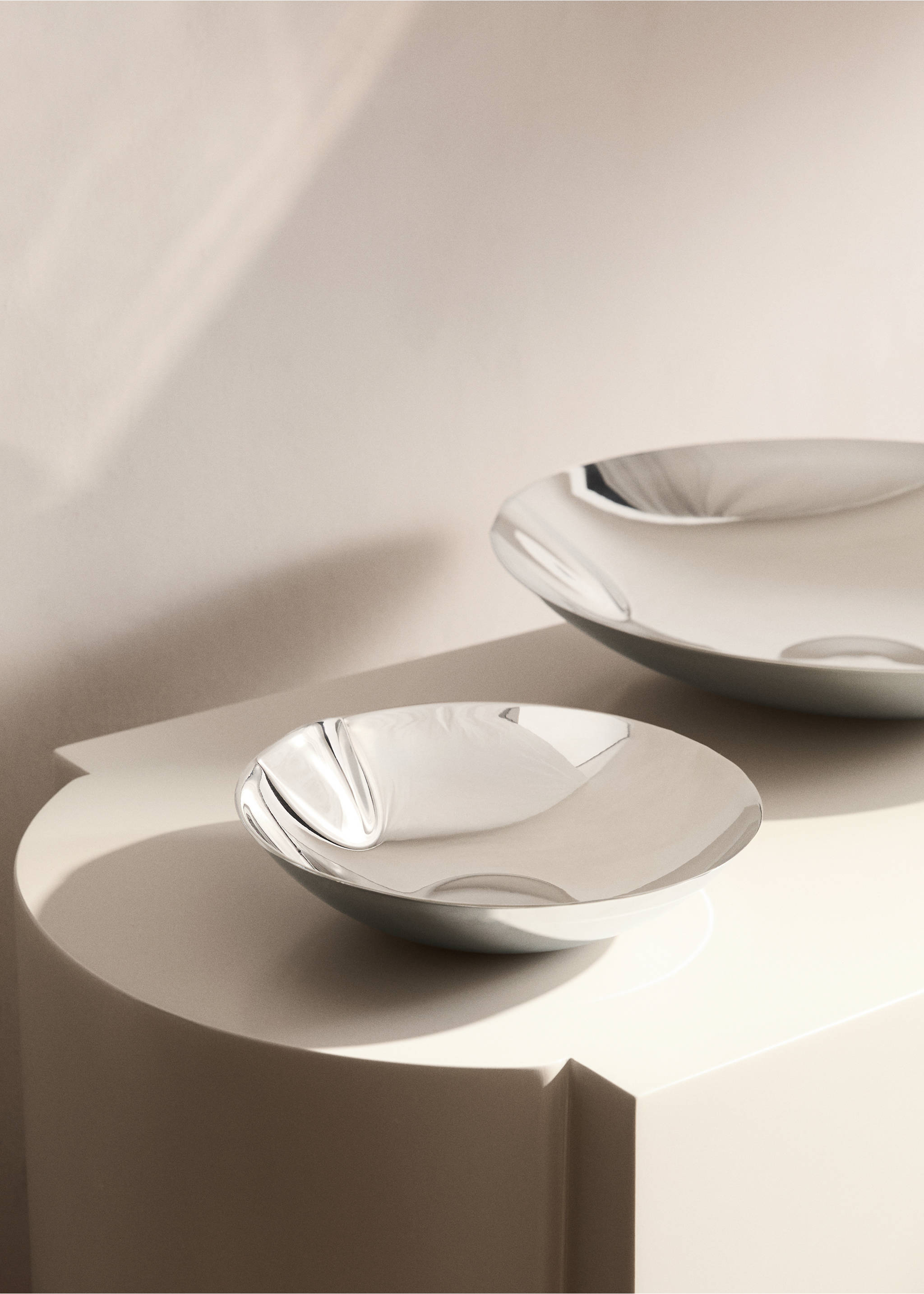 Kis dekoratív acéltálca - Általános sík, Ezüst. Ref: 27023317-00.