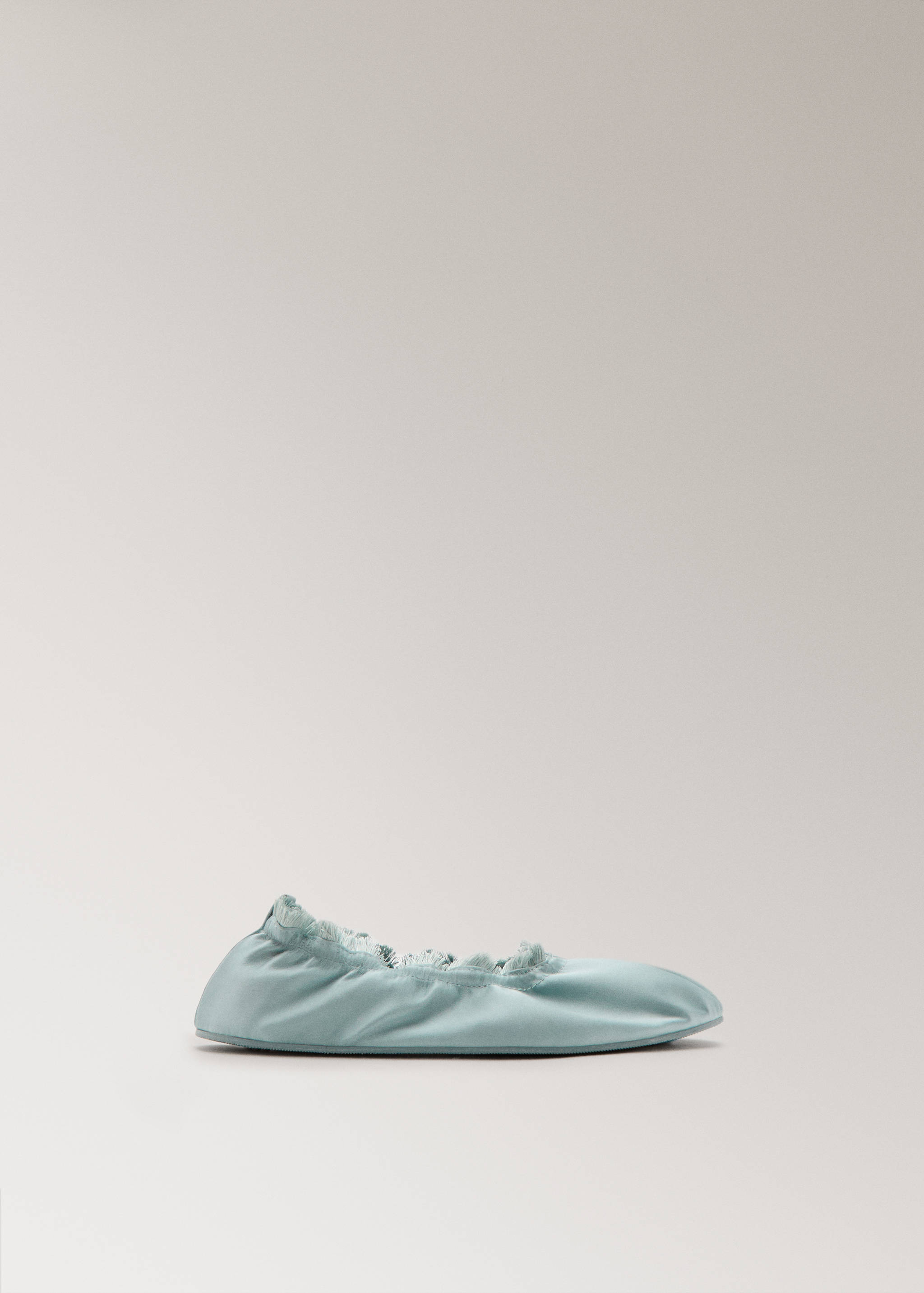 Satin ballet flats with elastic - Article without model