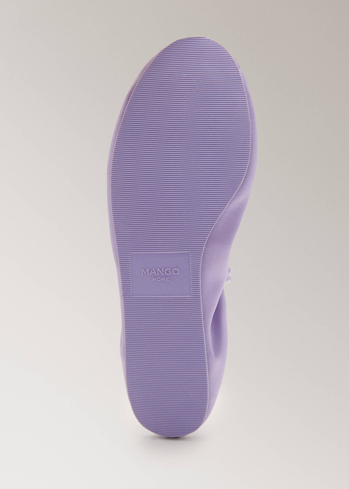 Satin ballet flats with elastic — Lilac